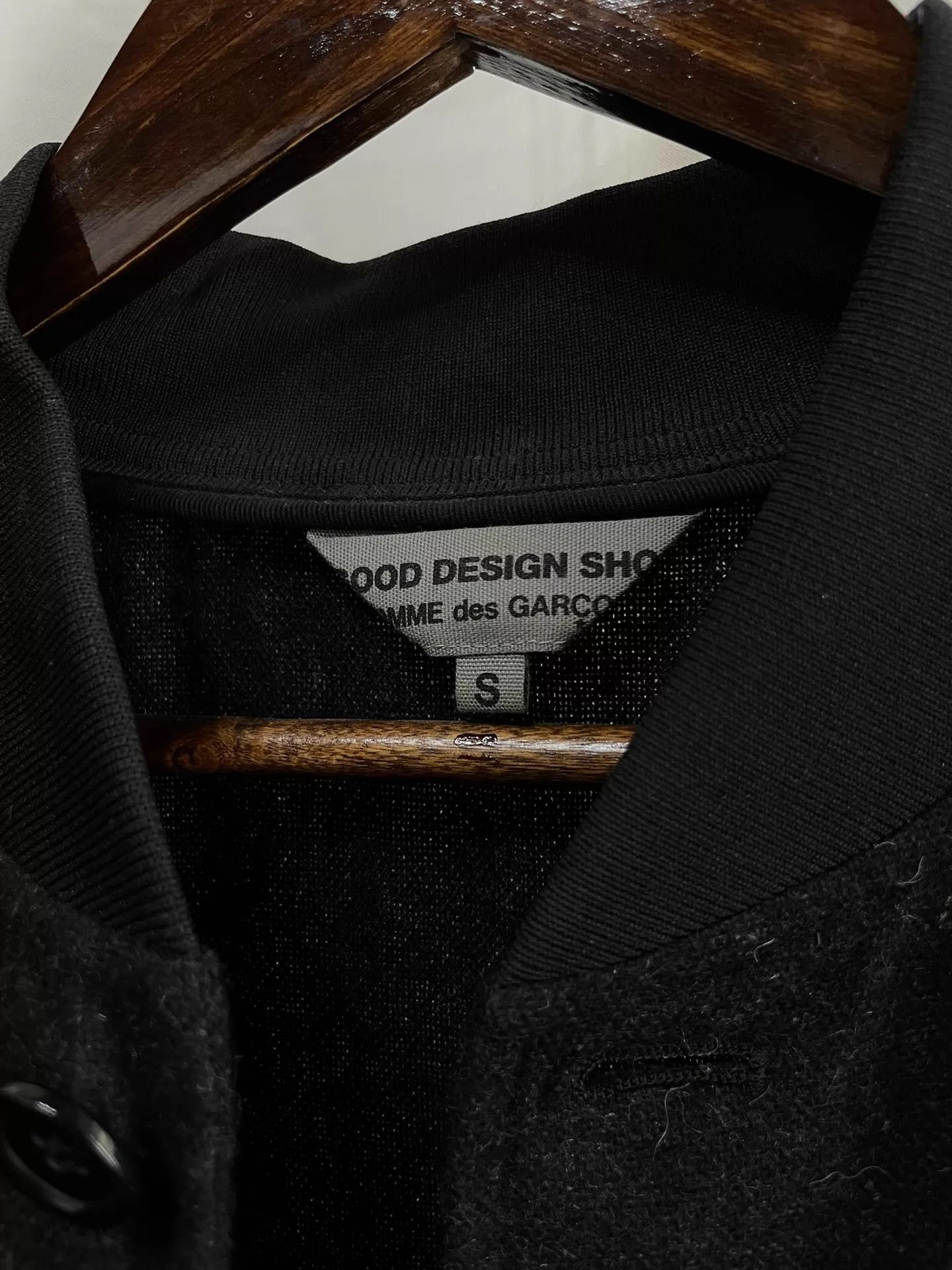Comme des Garcons Black Long Coat with Leather Sleeves Size US S / EU 44-46 / 1 - 7 Thumbnail