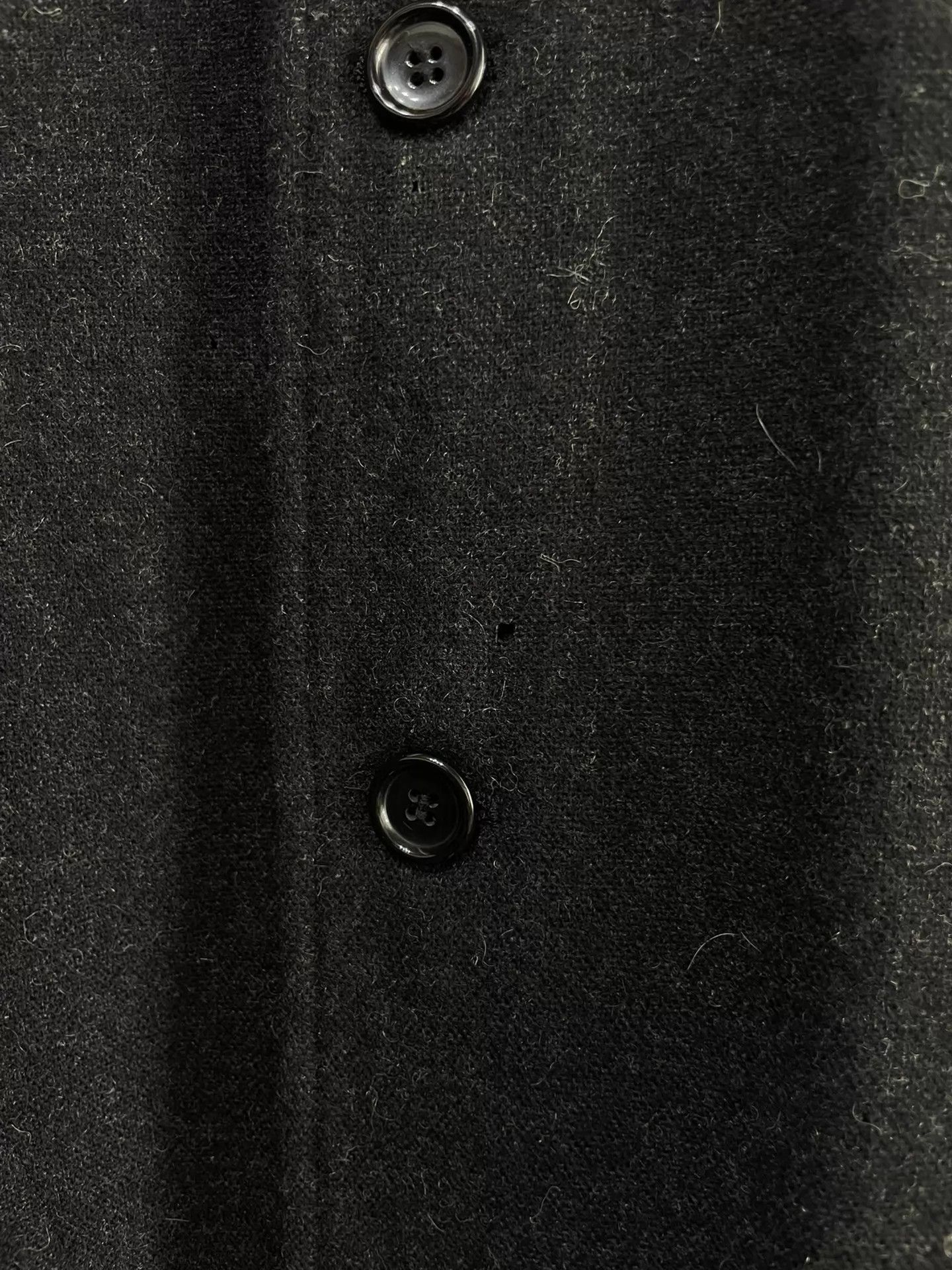 Comme des Garcons Black Long Coat with Leather Sleeves Size US S / EU 44-46 / 1 - 6 Thumbnail