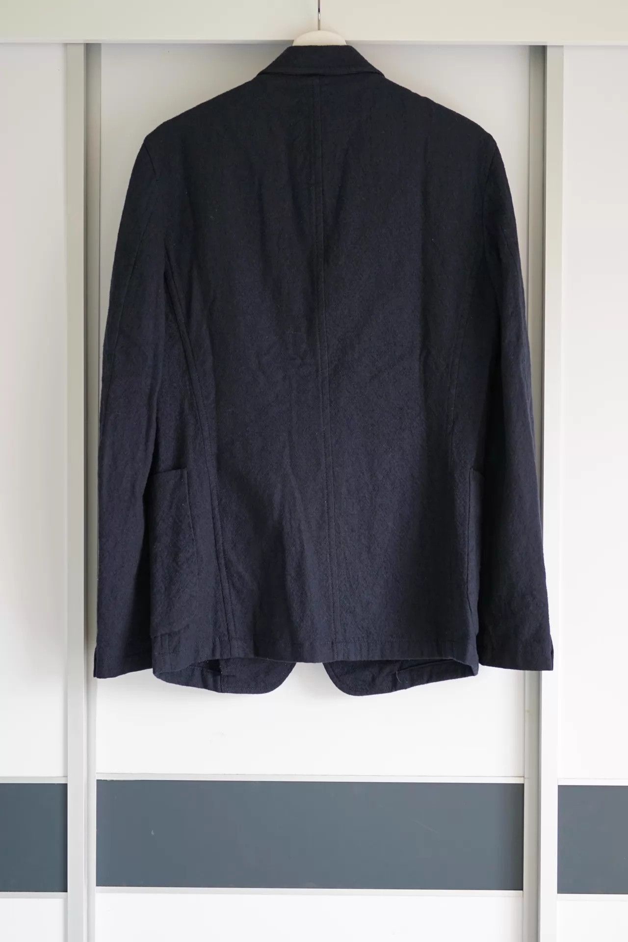 Yohji Yamamoto Blue Single-Breasted Blazer - Size M Size US M / EU 48-50 / 2 - 2 Thumbnail