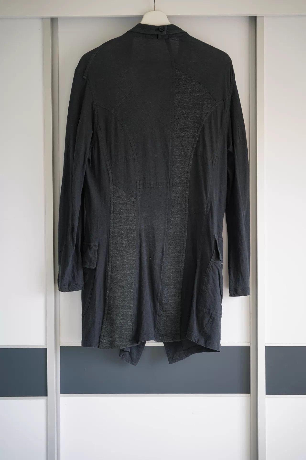 Yohji Yamamoto Black Lightweight Button-Front Jacket Size M Size US M / EU 48-50 / 2 - 2 Thumbnail