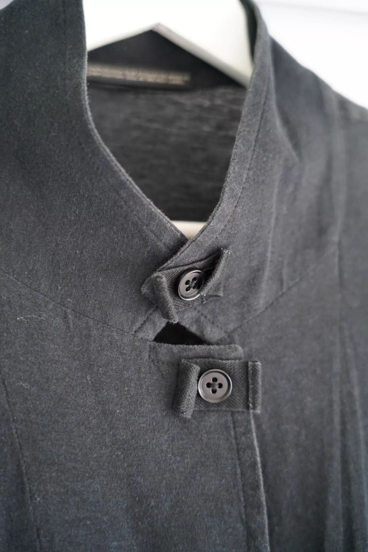 Yohji Yamamoto Black Lightweight Button-Front Jacket Size M Size US M / EU 48-50 / 2 - 4 Thumbnail