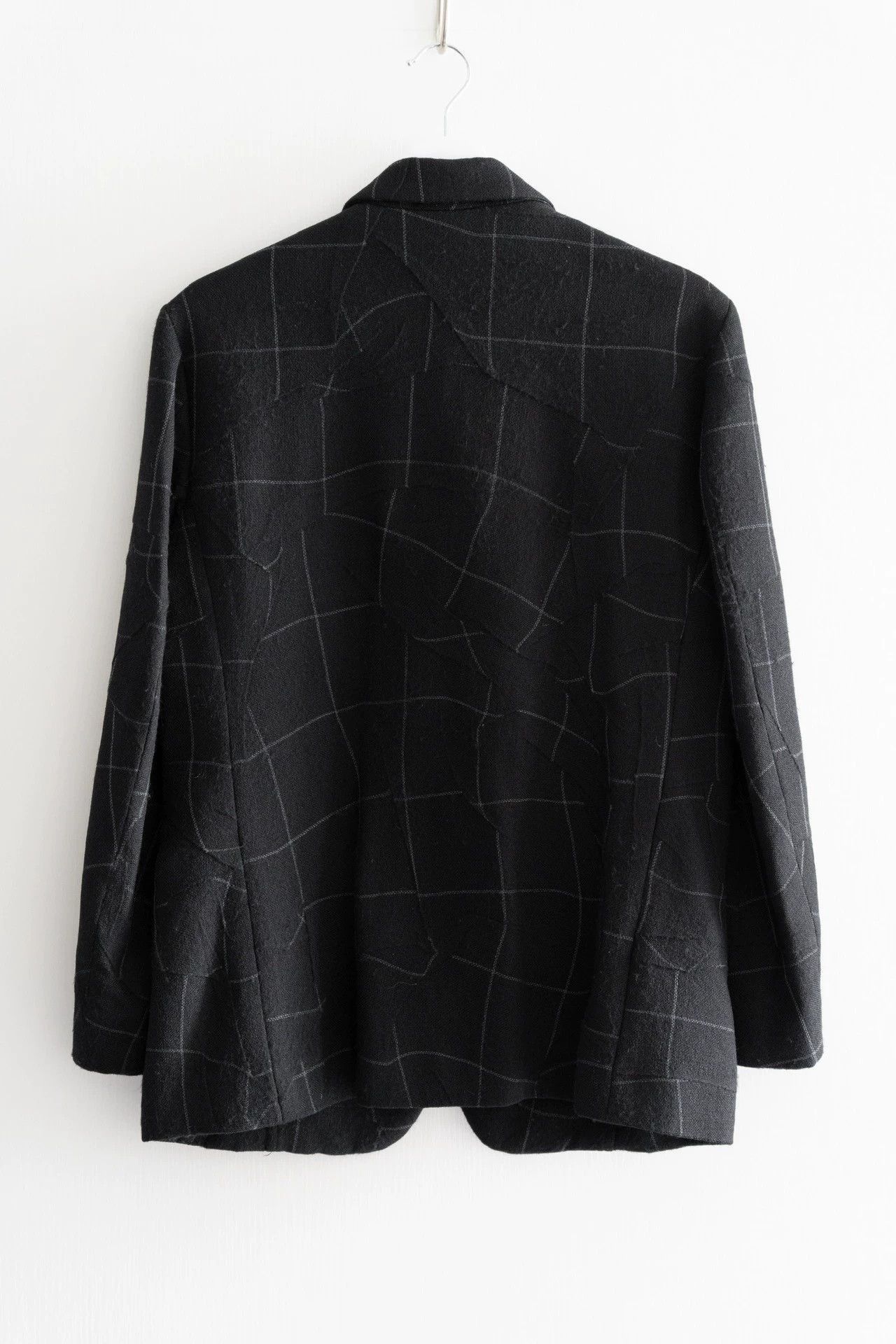Issey Miyake Black Grid Pattern Blazer - Size S Size US S / EU 44-46 / 1 - 2 Thumbnail