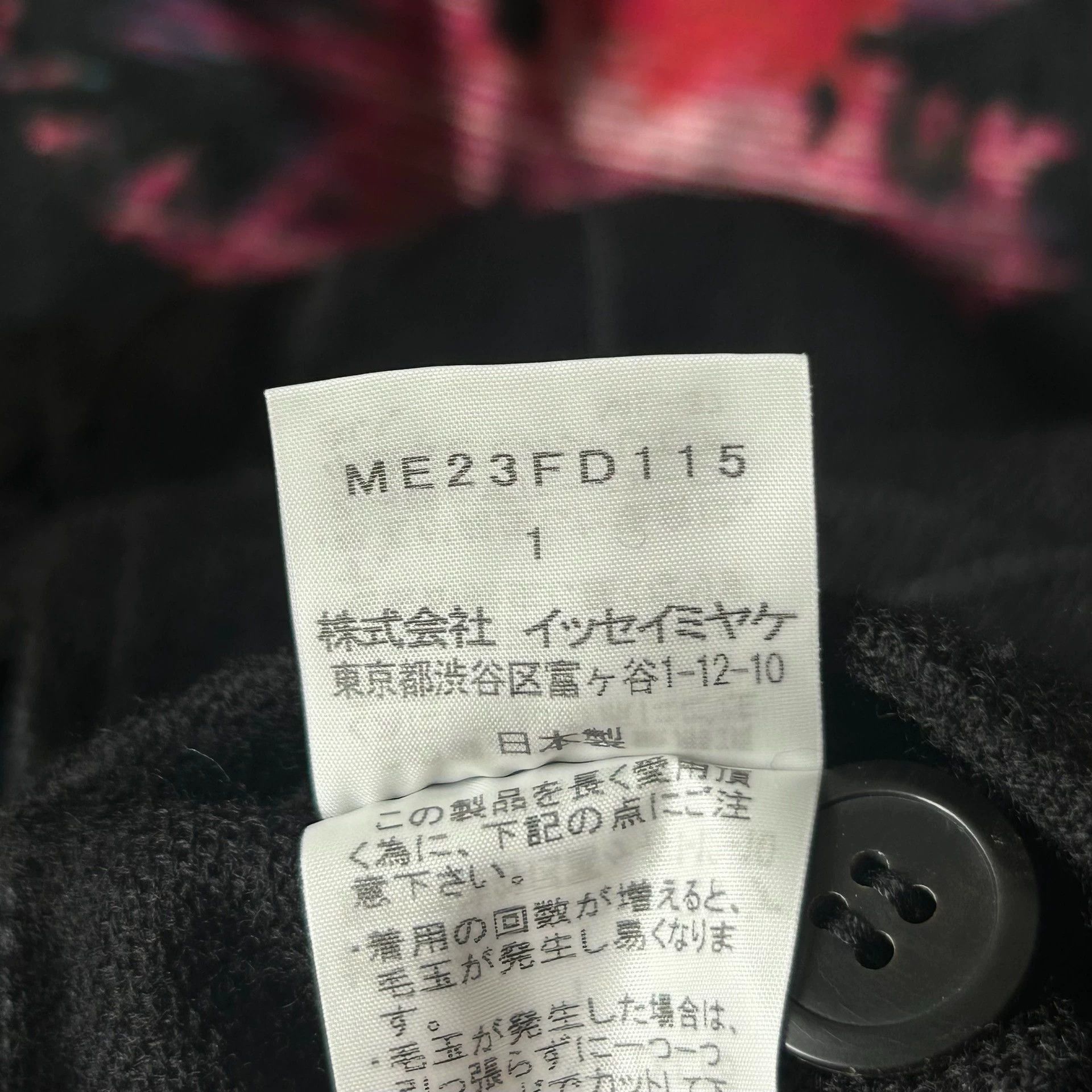 Issey Miyake Black Grid Pattern Blazer - Size S Size US S / EU 44-46 / 1 - 7 Thumbnail