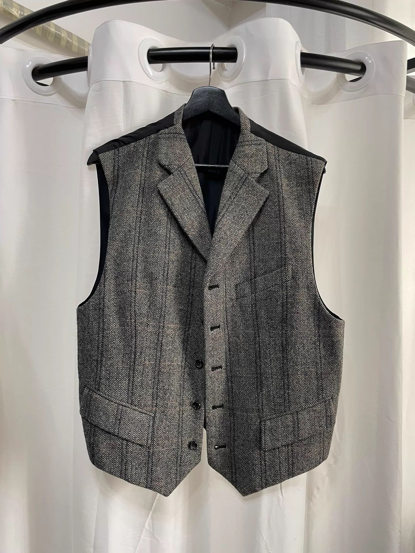 Comme des Garcons Gray Pinstripe Three-Piece Suit Size US M / EU 48-50 / 2 - 2 Thumbnail