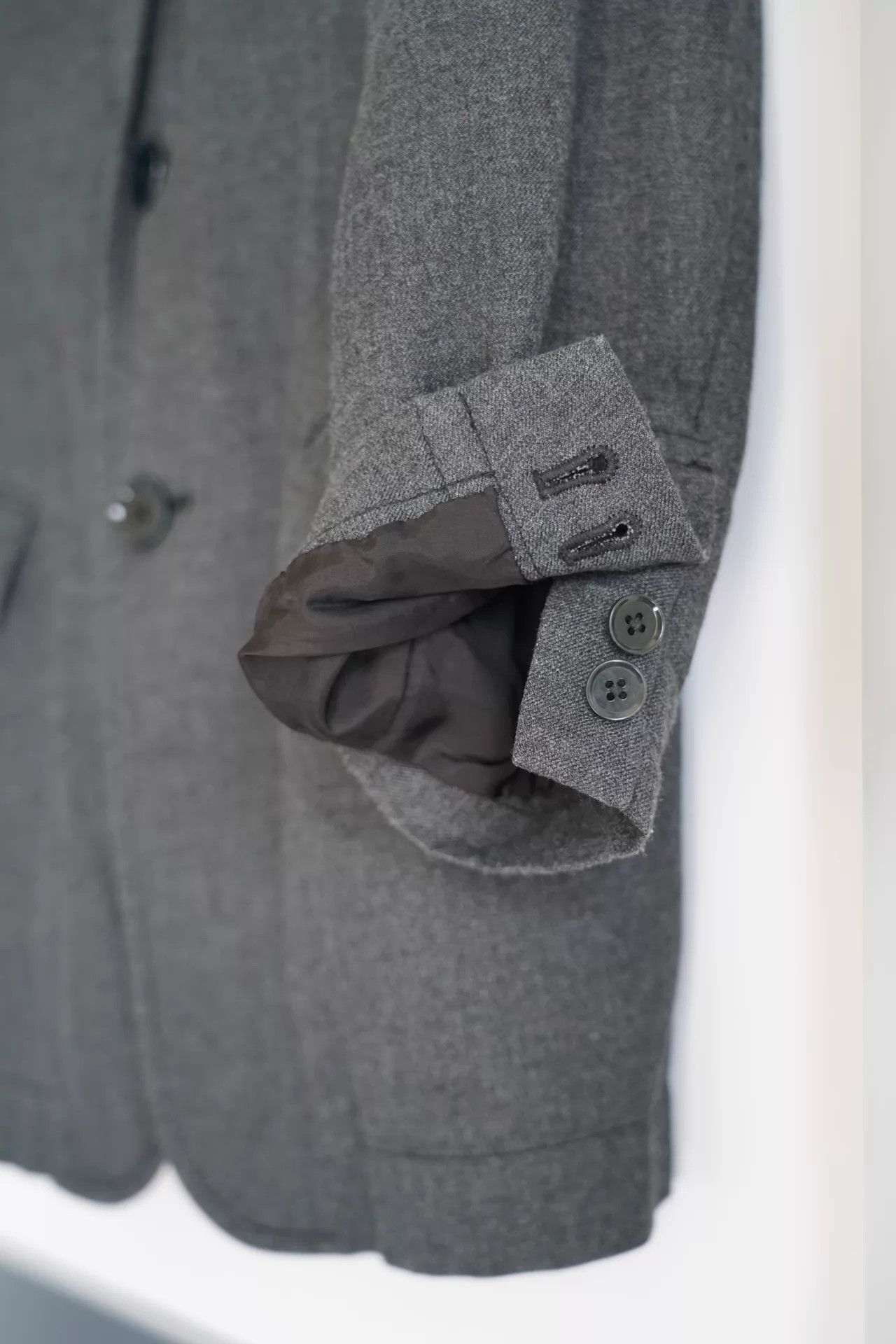 Yohji Yamamoto Gray Single-Breasted Blazer Size S Size US S / EU 44-46 / 1 - 4 Thumbnail