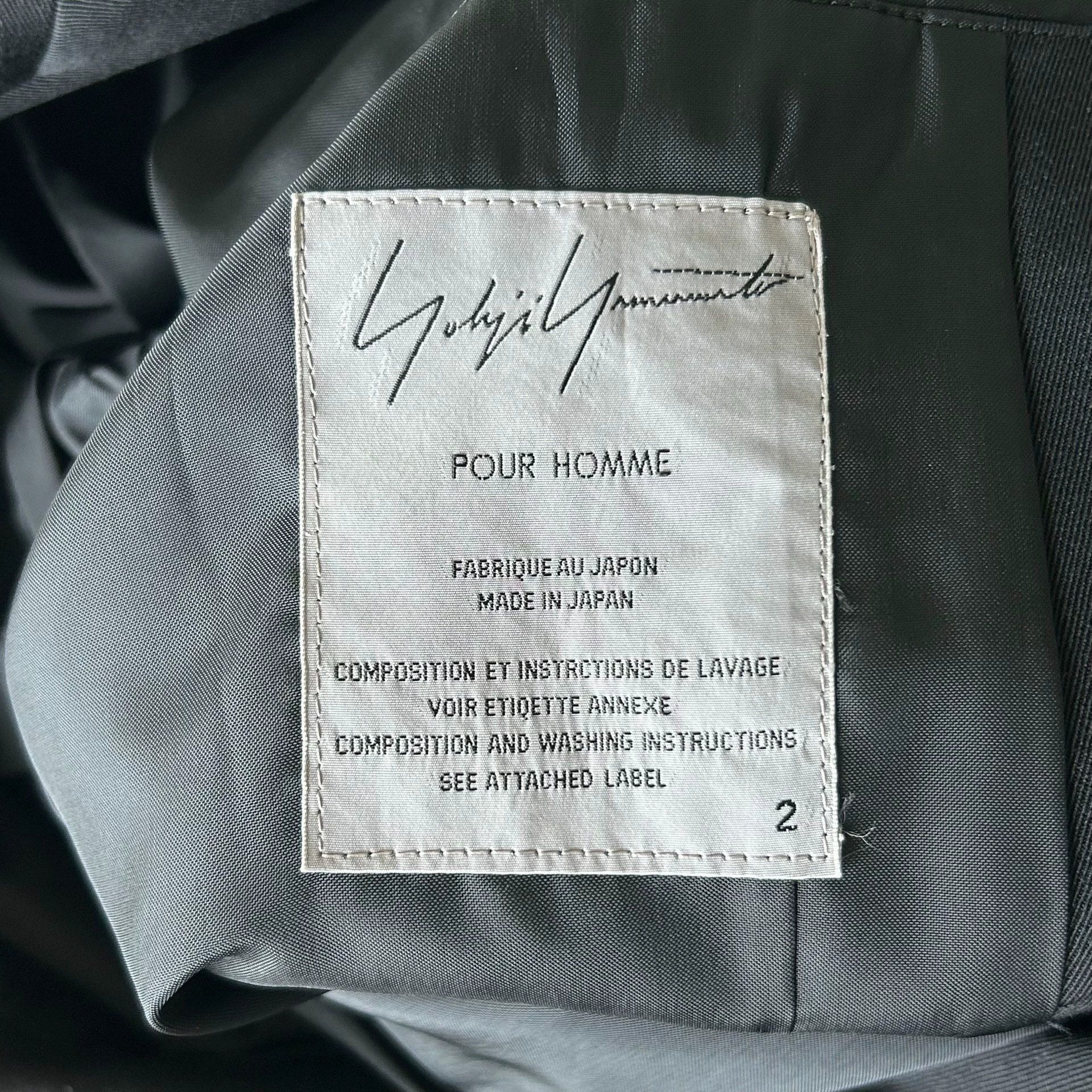 Yohji Yamamoto Black Zip-Front Blazer Jacket Size US M / EU 48-50 / 2 - 7 Thumbnail