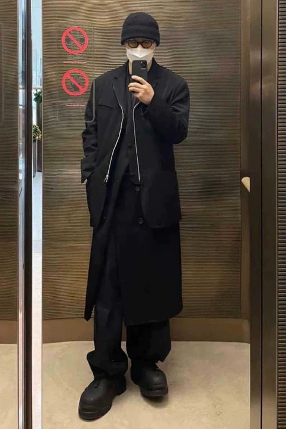 Yohji Yamamoto Black Zip-Front Blazer Jacket Size US M / EU 48-50 / 2 - 6 Thumbnail