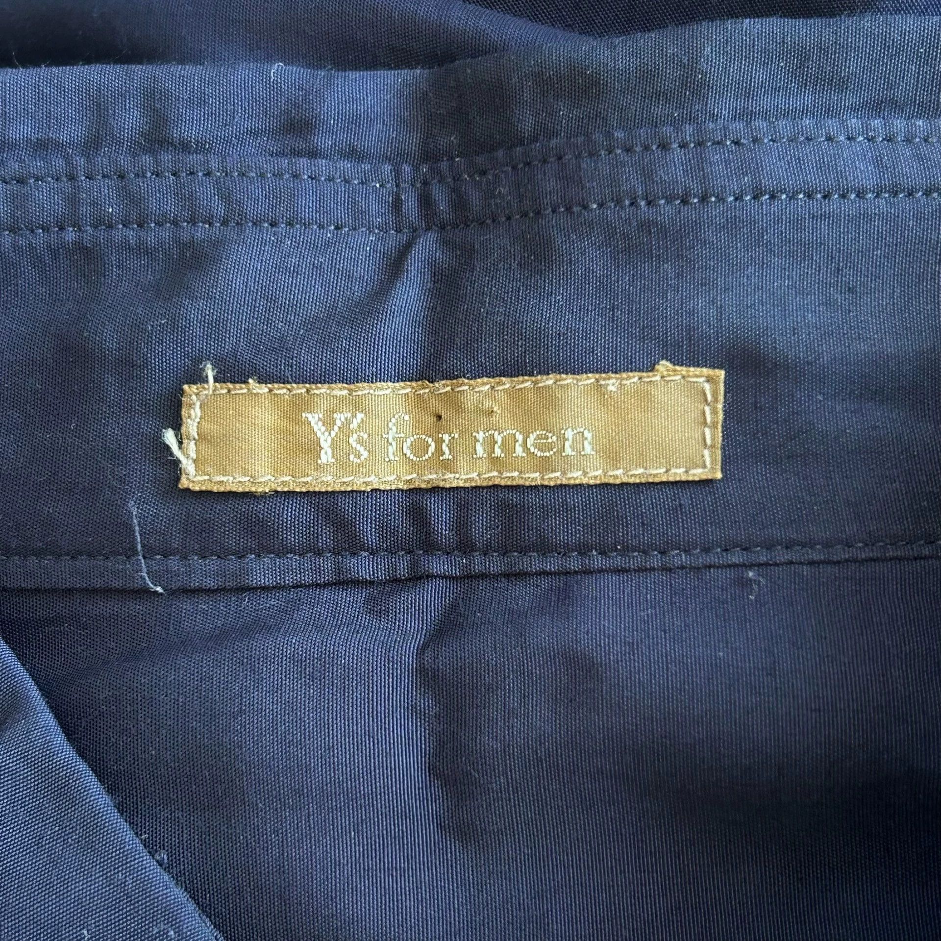 Yohji Yamamoto Blue Long Sleeve Button-Up Shirt with Cutout Design Size US M / EU 48-50 / 2 - 5 Thumbnail