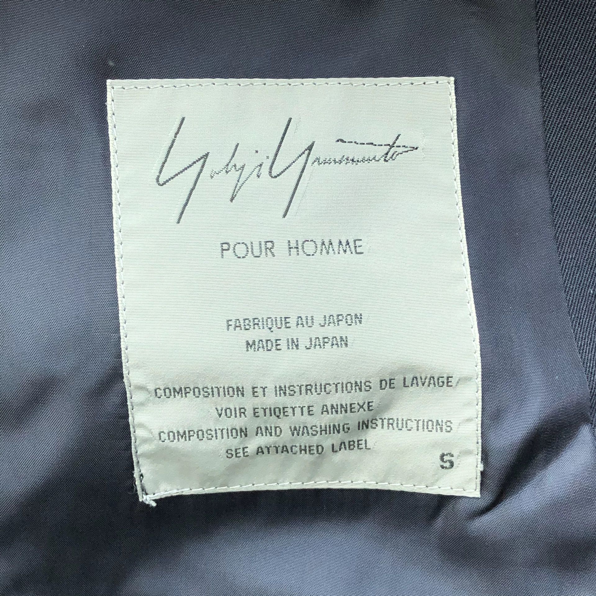 Yohji Yamamoto Blue Double-Breasted Blazer - XXL Size US XXL / EU 58 / 5 - 6 Thumbnail