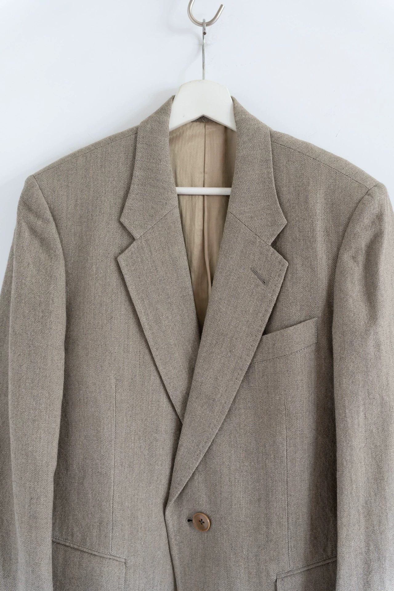 Yohji Yamamoto Beige Single-Breasted Light Jacket Size M Size US M / EU 48-50 / 2 - 4 Thumbnail
