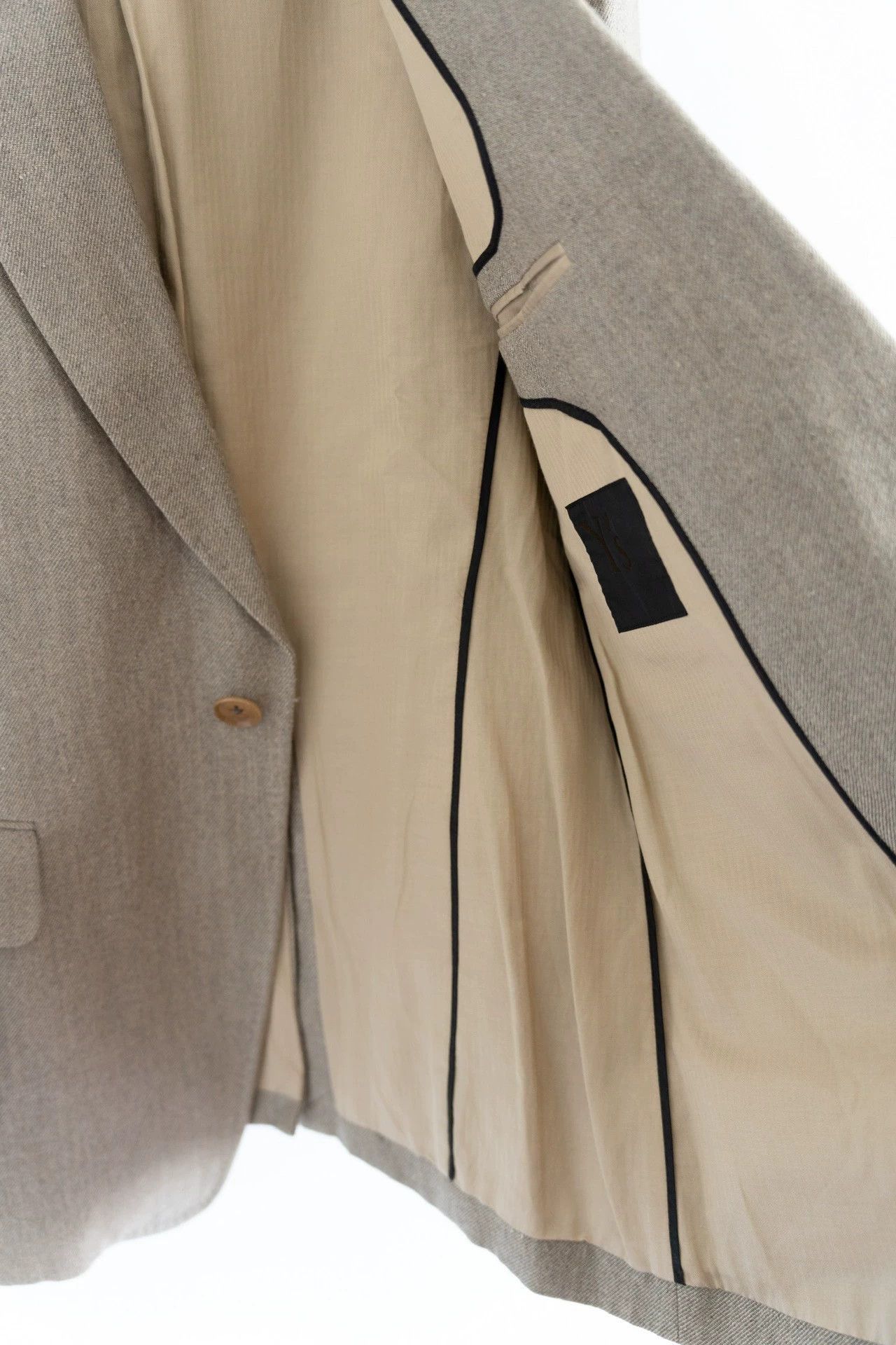 Yohji Yamamoto Beige Single-Breasted Light Jacket Size M Size US M / EU 48-50 / 2 - 3 Thumbnail