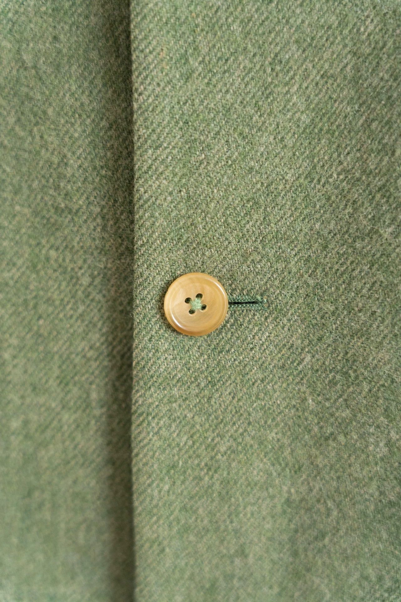 Yohji Yamamoto Green Color Block Collared Button-Up Jacket Size US M / EU 48-50 / 2 - 7 Thumbnail