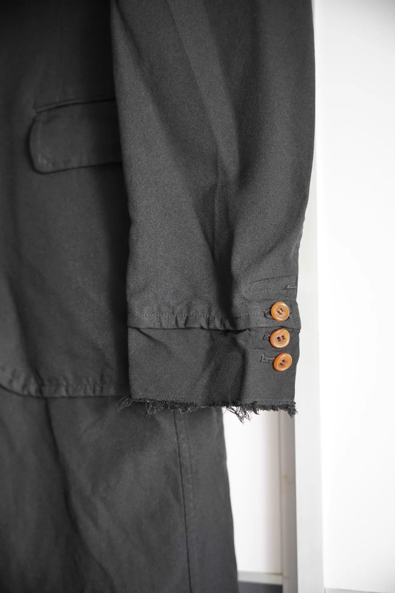 Comme des Garcons Black Long Coat with Button Closure Size US S / EU 44-46 / 1 - 6 Thumbnail