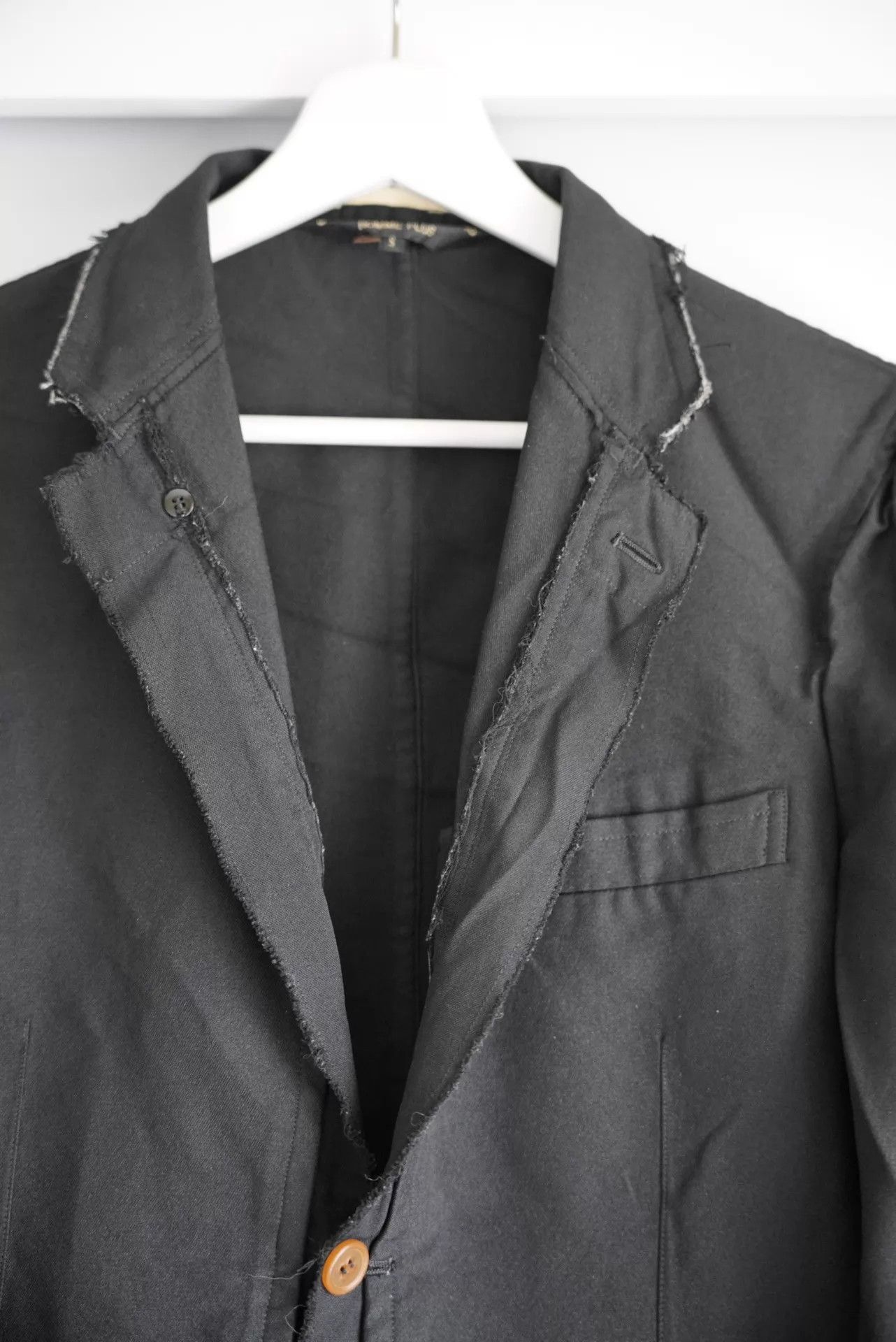 Comme des Garcons Black Long Coat with Button Closure Size US S / EU 44-46 / 1 - 5 Thumbnail