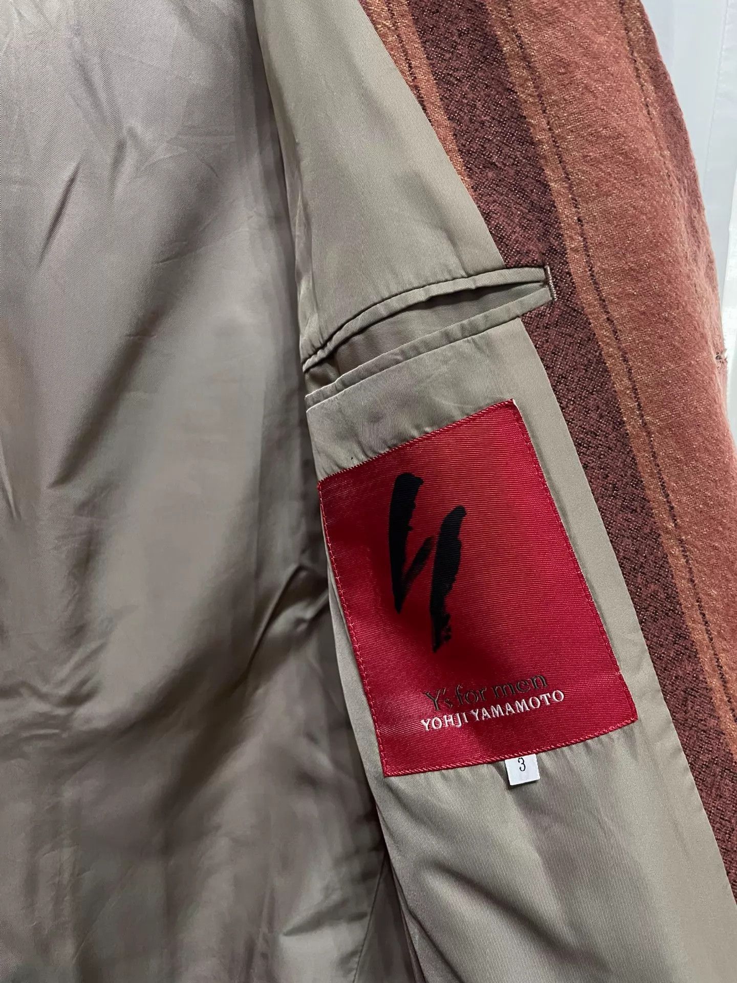 Yohji Yamamoto Red Striped Button-Front Light Jacket Size US L / EU 52-54 / 3 - 5 Thumbnail