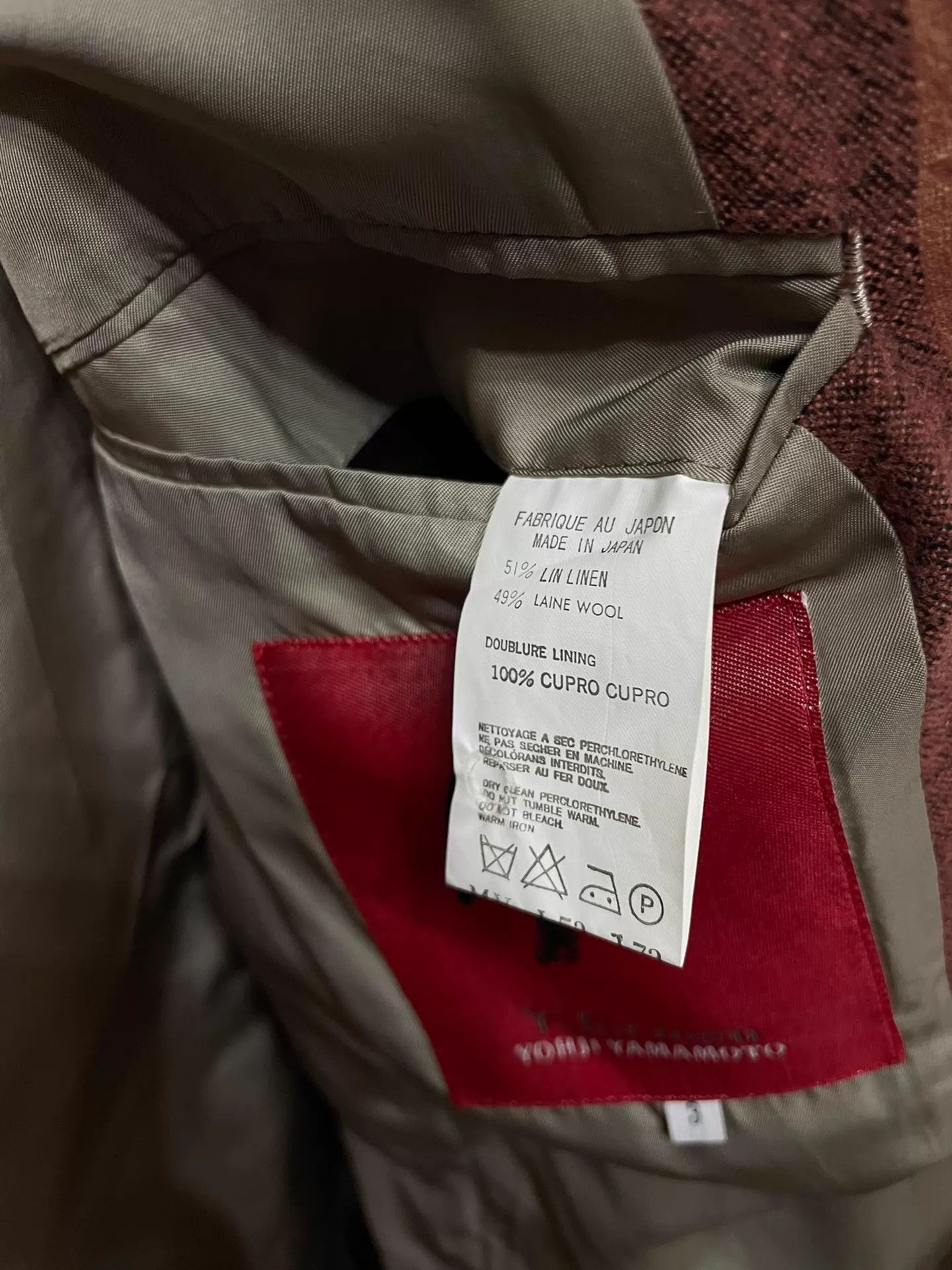 Yohji Yamamoto Red Striped Button-Front Light Jacket Size US L / EU 52-54 / 3 - 6 Thumbnail