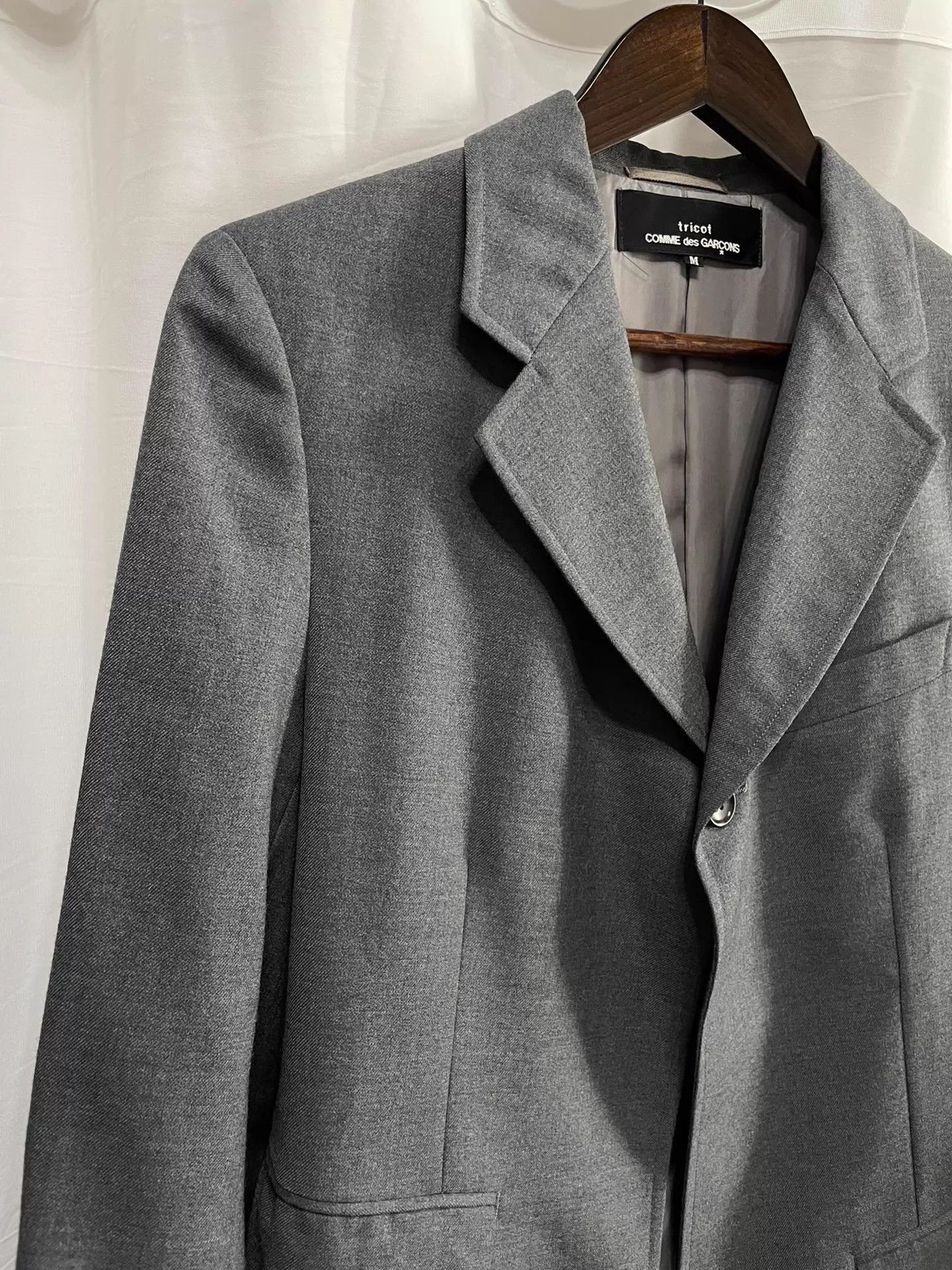 Comme des Garcons Gray Single-Button Blazer - Size M Size US M / EU 48-50 / 2 - 3 Thumbnail