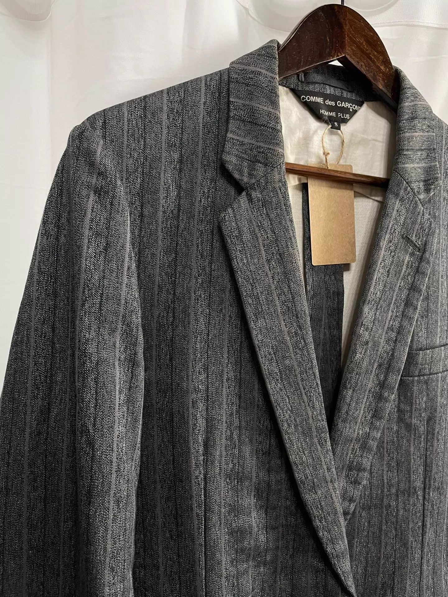Comme des Garcons Striped Black Blazer - Size S Size US S / EU 44-46 / 1 - 3 Thumbnail