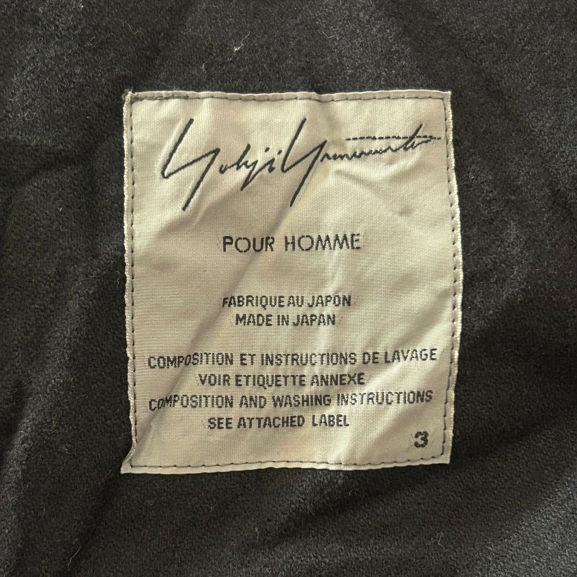 Yohji Yamamoto Black Long Button-Front Coat Size L Size US L / EU 52-54 / 3 - 4 Thumbnail