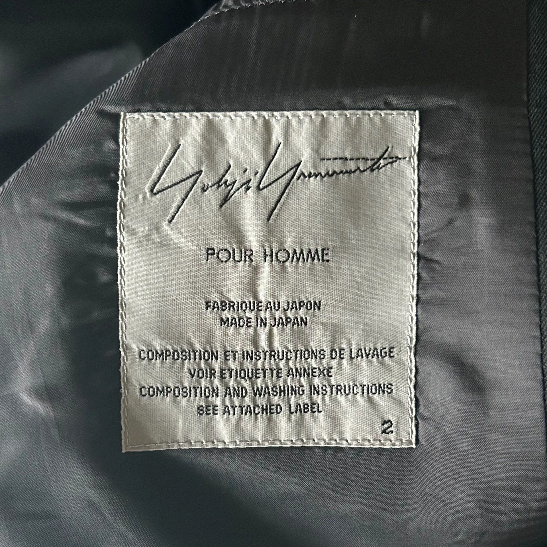 Yohji Yamamoto Black Tailored Blazer - Size M Size US M / EU 48-50 / 2 - 6 Thumbnail