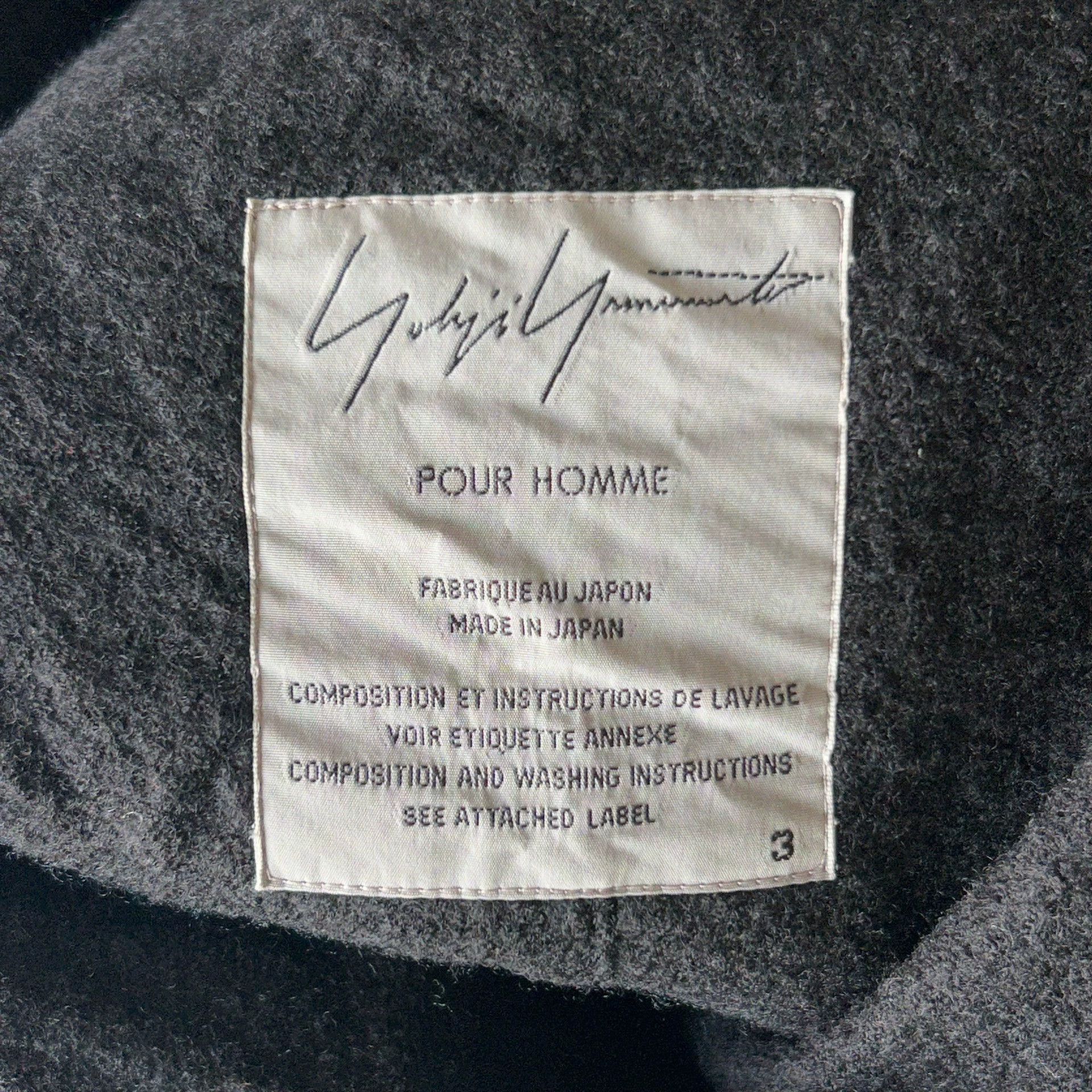 Yohji Yamamoto Black Single-Breasted Blazer Size L Size US L / EU 52-54 / 3 - 5 Thumbnail