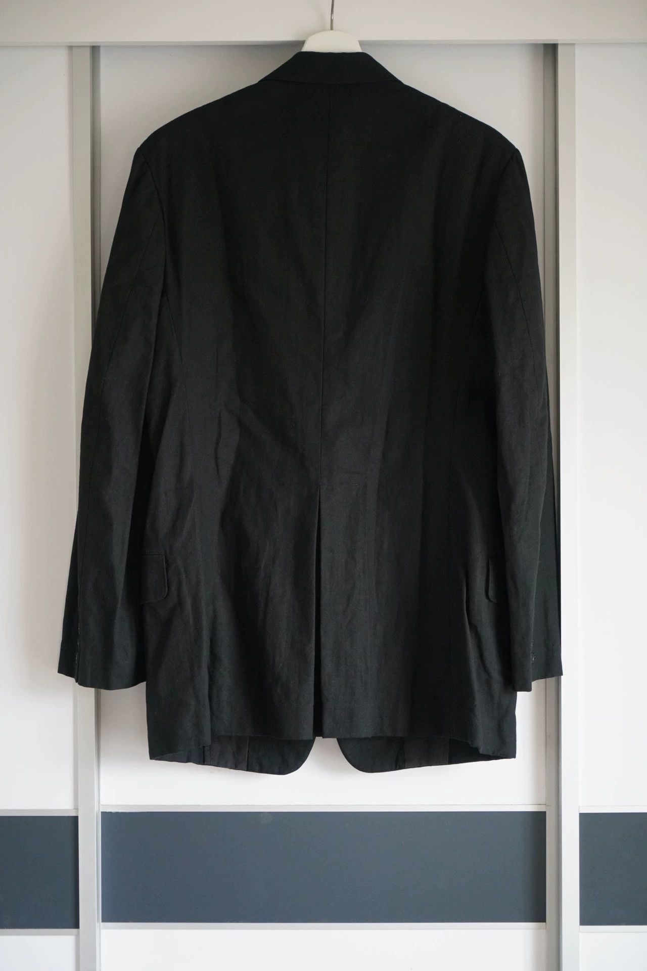 Yohji Yamamoto Black Single-Breasted Blazer with Trim Size US M / EU 48-50 / 2 - 3 Thumbnail