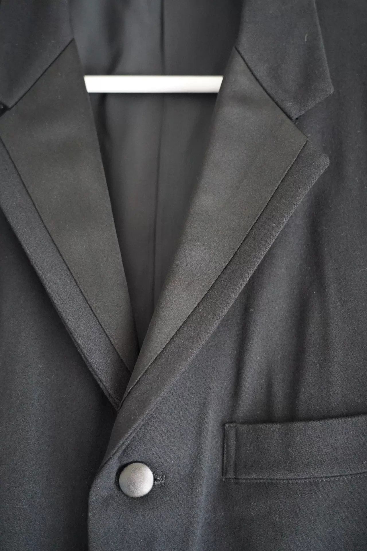 Yohji Yamamoto Black Long Button-Front Coat Size M Size US M / EU 48-50 / 2 - 3 Thumbnail