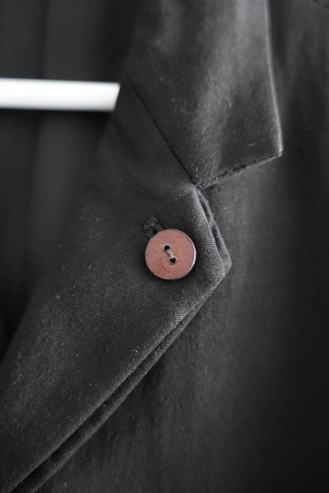Yohji Yamamoto Black Button-Front Blazer with Pockets, Size M Size US M / EU 48-50 / 2 - 6 Thumbnail
