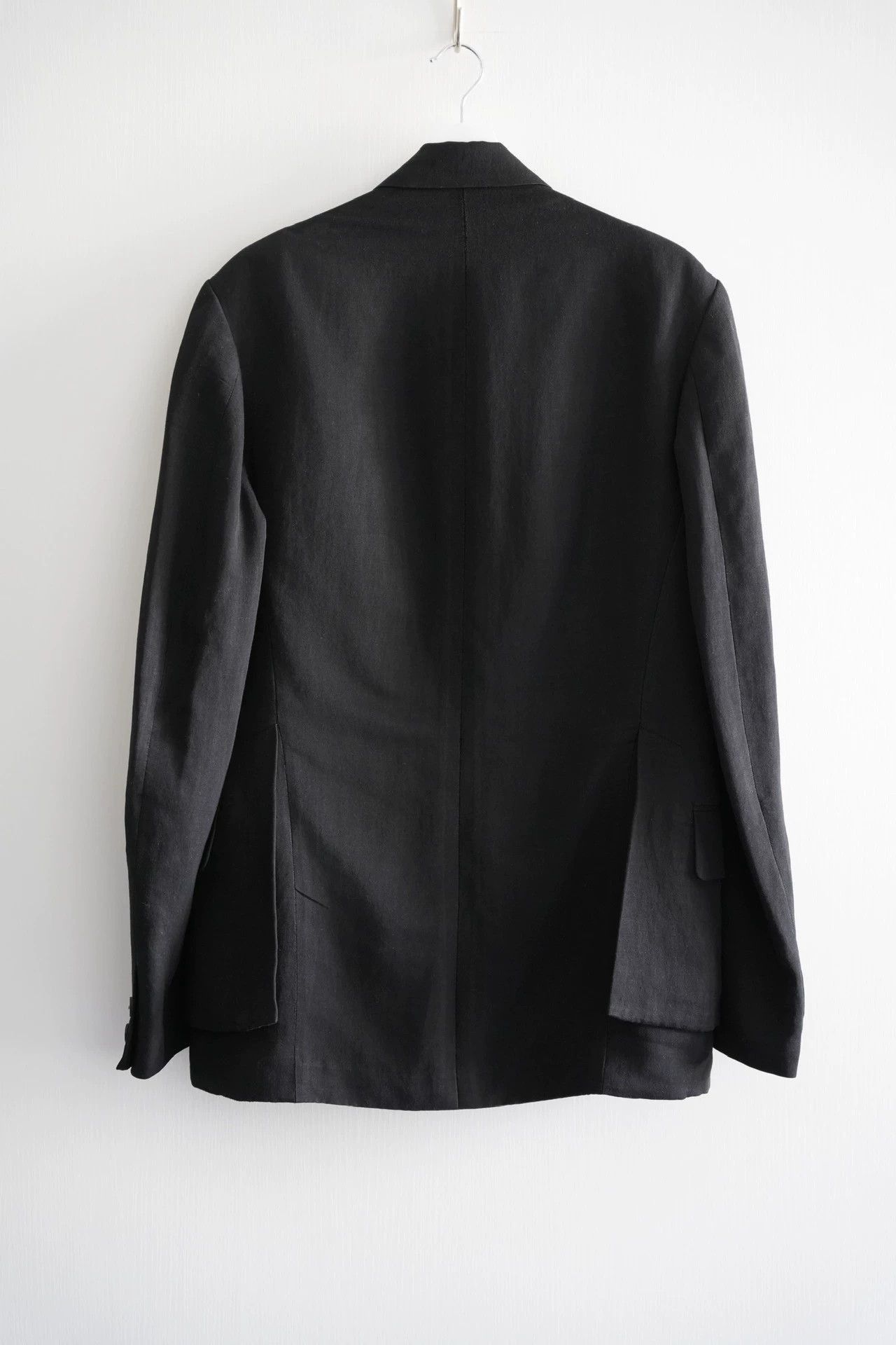 Yohji Yamamoto Black Button-Front Blazer with Pockets, Size M Size US M / EU 48-50 / 2 - 2 Thumbnail