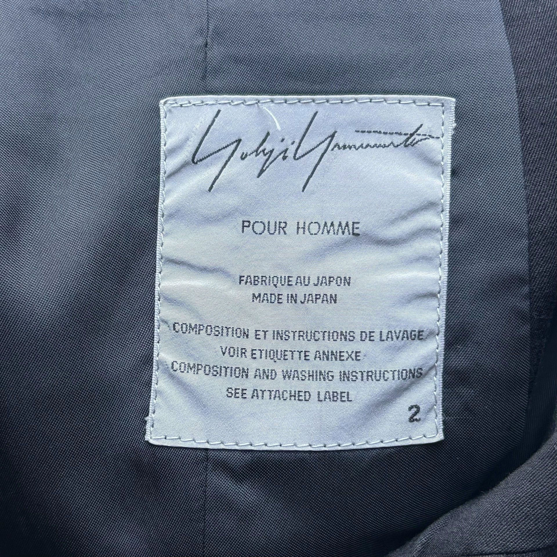 Yohji Yamamoto Black Button-Front Blazer with Pockets, Size M Size US M / EU 48-50 / 2 - 7 Thumbnail