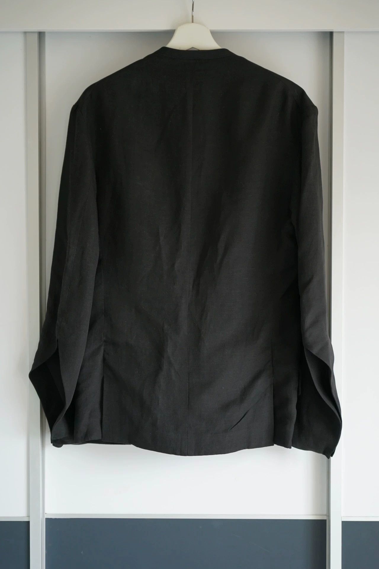 Yohji Yamamoto Black Structured Button-Front Jacket Size M Size US M / EU 48-50 / 2 - 2 Thumbnail