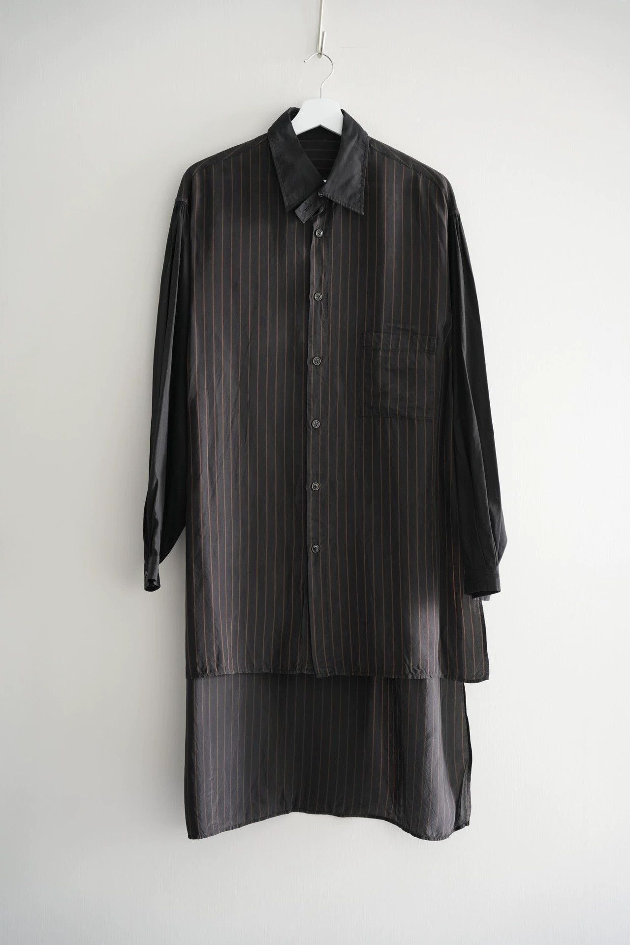Yohji Yamamoto Striped Long-Sleeve Button-Up Shirt Size US L / EU 52-54 / 3 - 2 Thumbnail