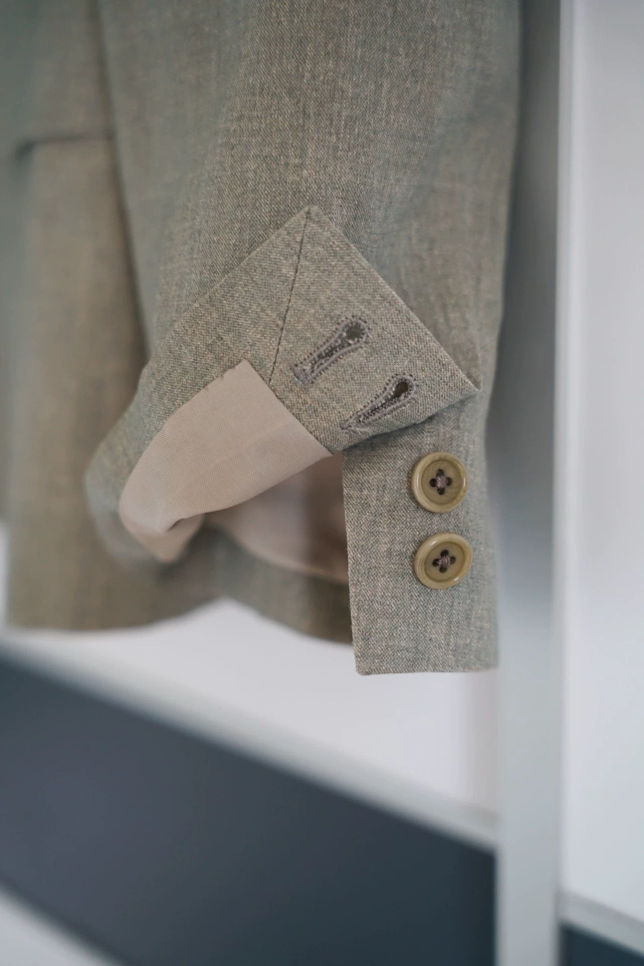 Yohji Yamamoto Gray XL Lightweight Blazer with Accent Trim Size US XL / EU 56 / 4 - 4 Thumbnail