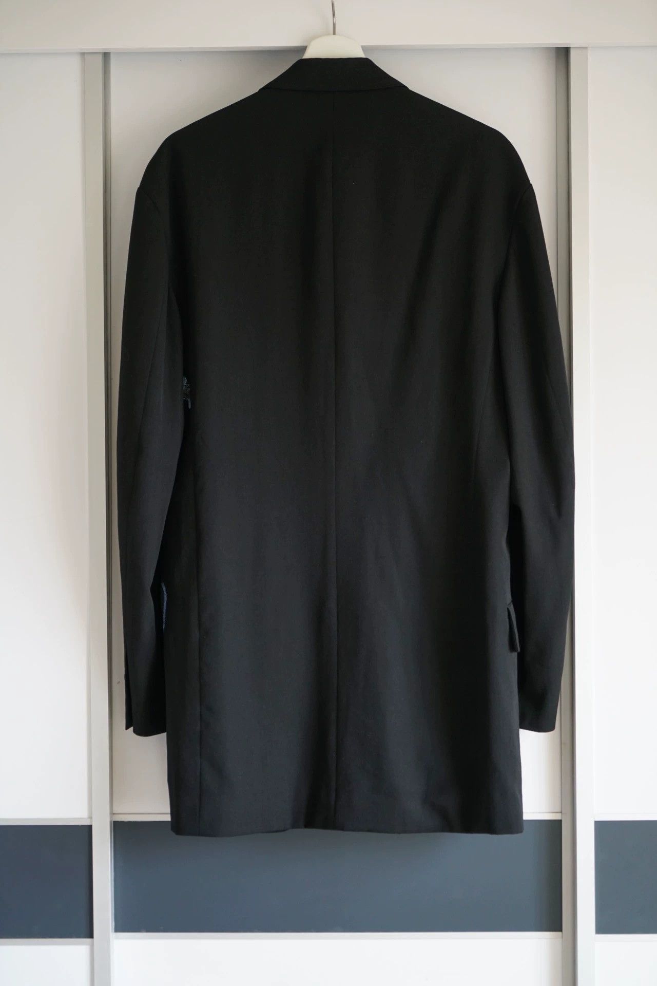 Yohji Yamamoto Black Graphic Print Blazer with Button Closure Size US L / EU 52-54 / 3 - 2 Thumbnail