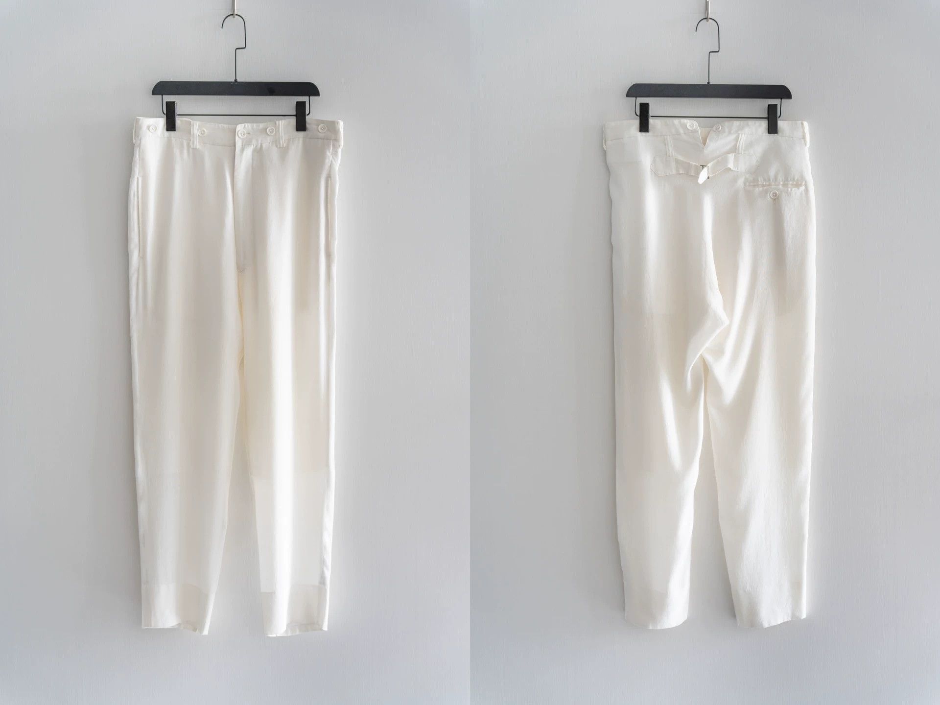 Yohji Yamamoto White Long Sleeve Coat & Pants Set S Size US S / EU 44-46 / 1 - 3 Thumbnail