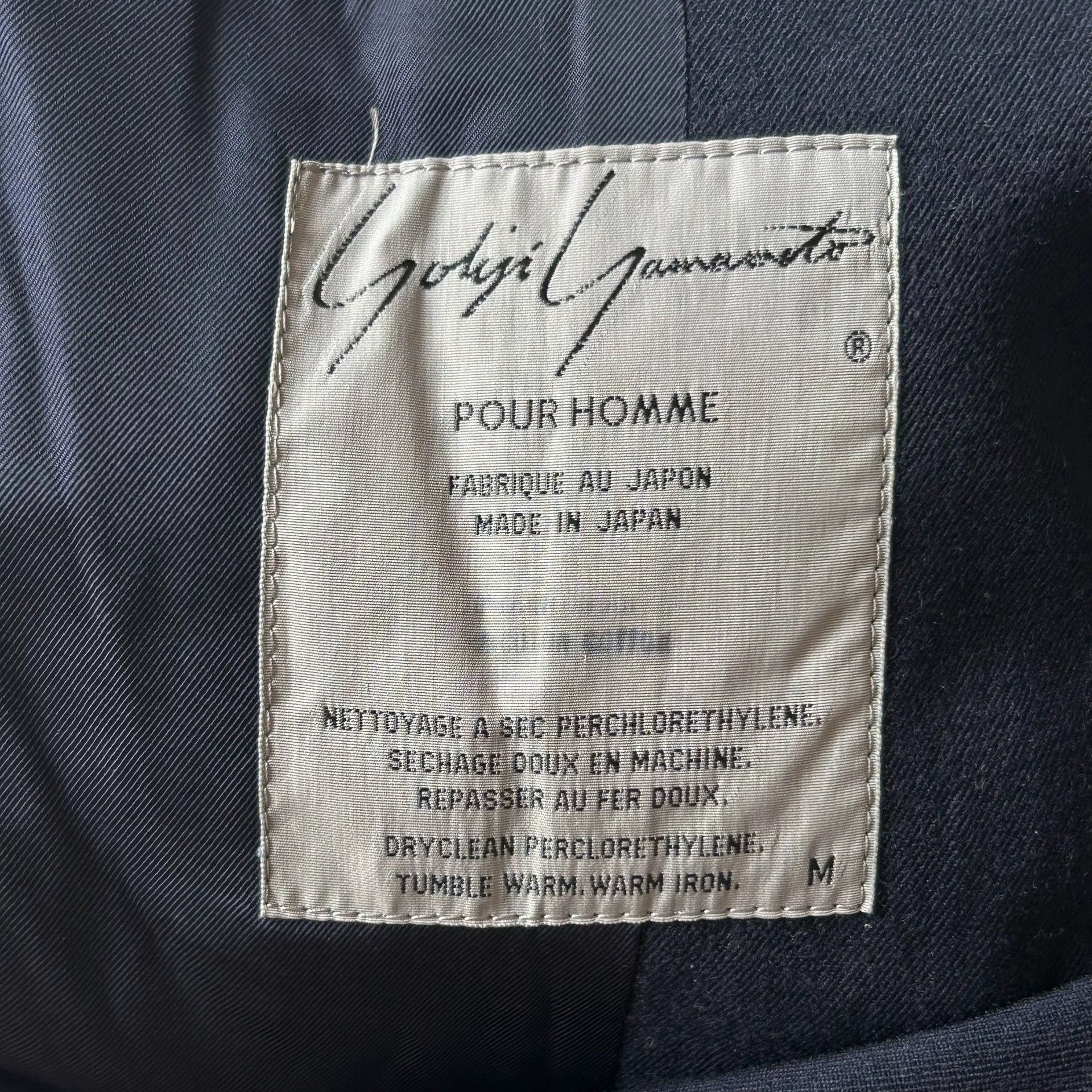 Yohji Yamamoto Blue Single-Breasted Long Sleeve Jacket Size US M / EU 48-50 / 2 - 6 Thumbnail