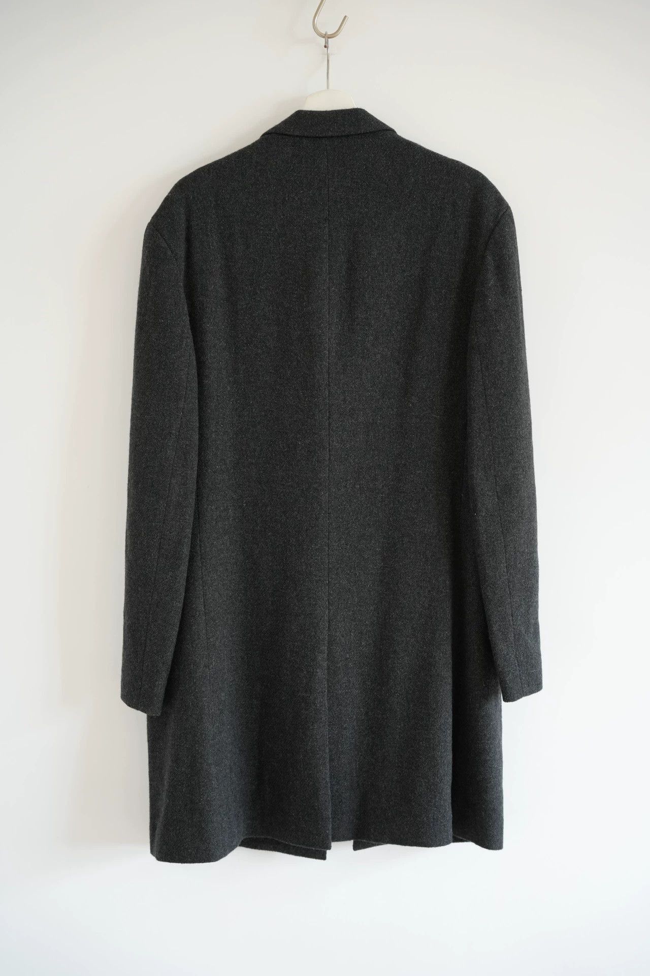 Yohji Yamamoto Black Long Structured Coat with Toggle Closure Size US L / EU 52-54 / 3 - 2 Thumbnail