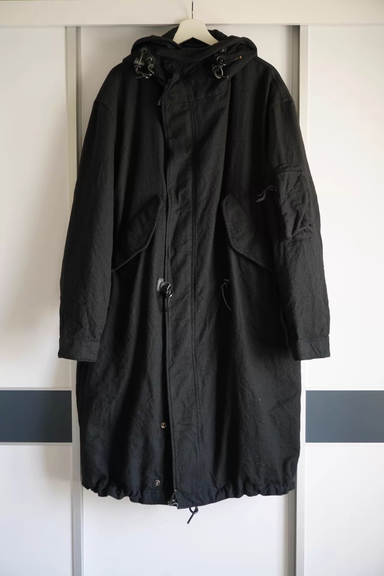 Yohji Yamamoto Black Quilted Floral Print Long Coat Size US L / EU 52-54 / 3 - 3 Thumbnail