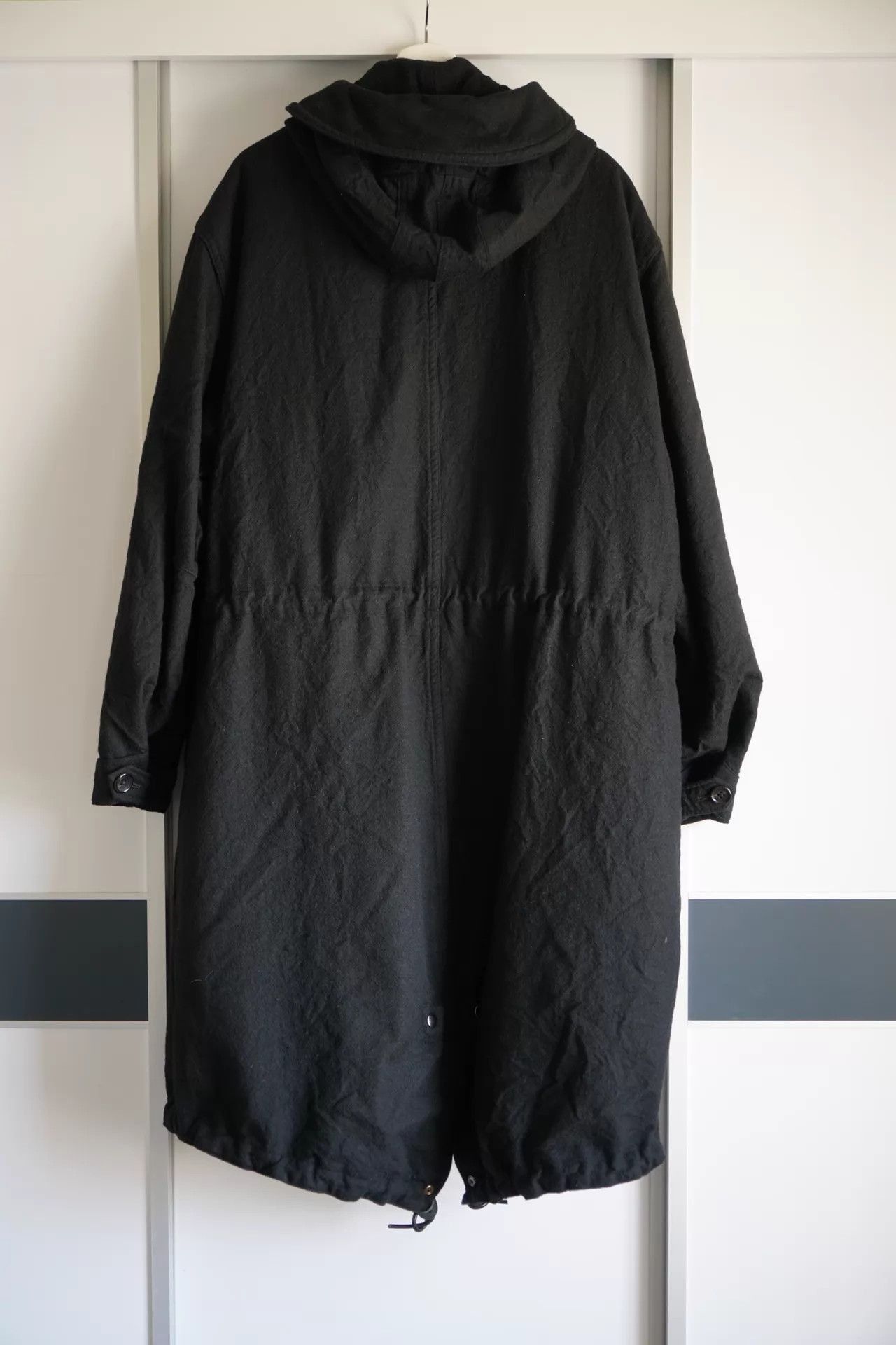 Yohji Yamamoto Black Quilted Floral Print Long Coat Size US L / EU 52-54 / 3 - 4 Thumbnail