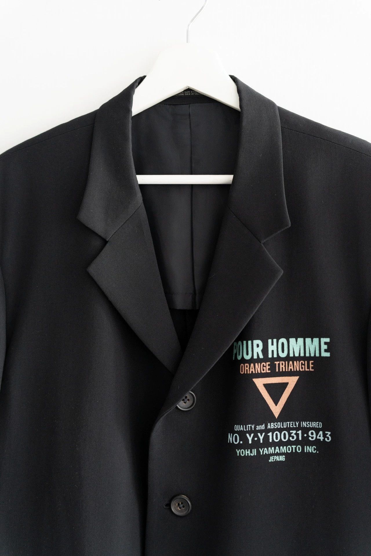 Yohji Yamamoto Black Blazer with Graphic Print Size US S / EU 44-46 / 1 - 3 Thumbnail