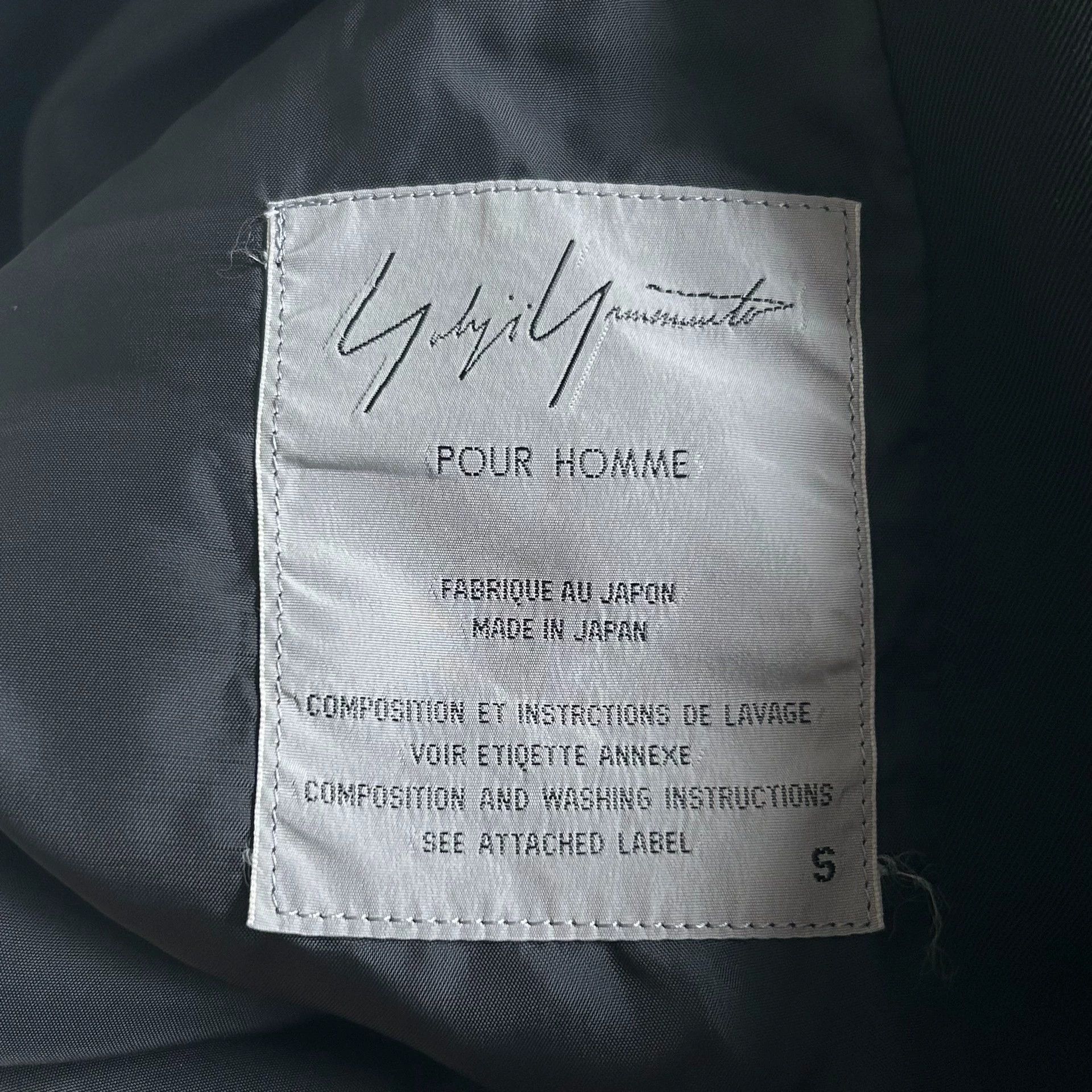 Yohji Yamamoto Black Blazer with Graphic Print Size US S / EU 44-46 / 1 - 7 Thumbnail