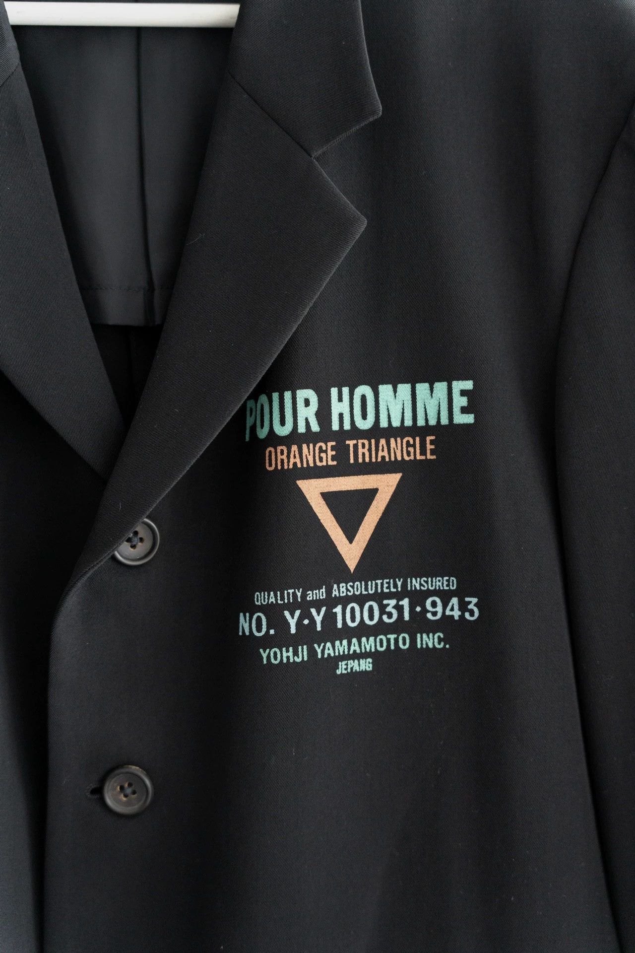 Yohji Yamamoto Black Blazer with Graphic Print Size US S / EU 44-46 / 1 - 4 Thumbnail
