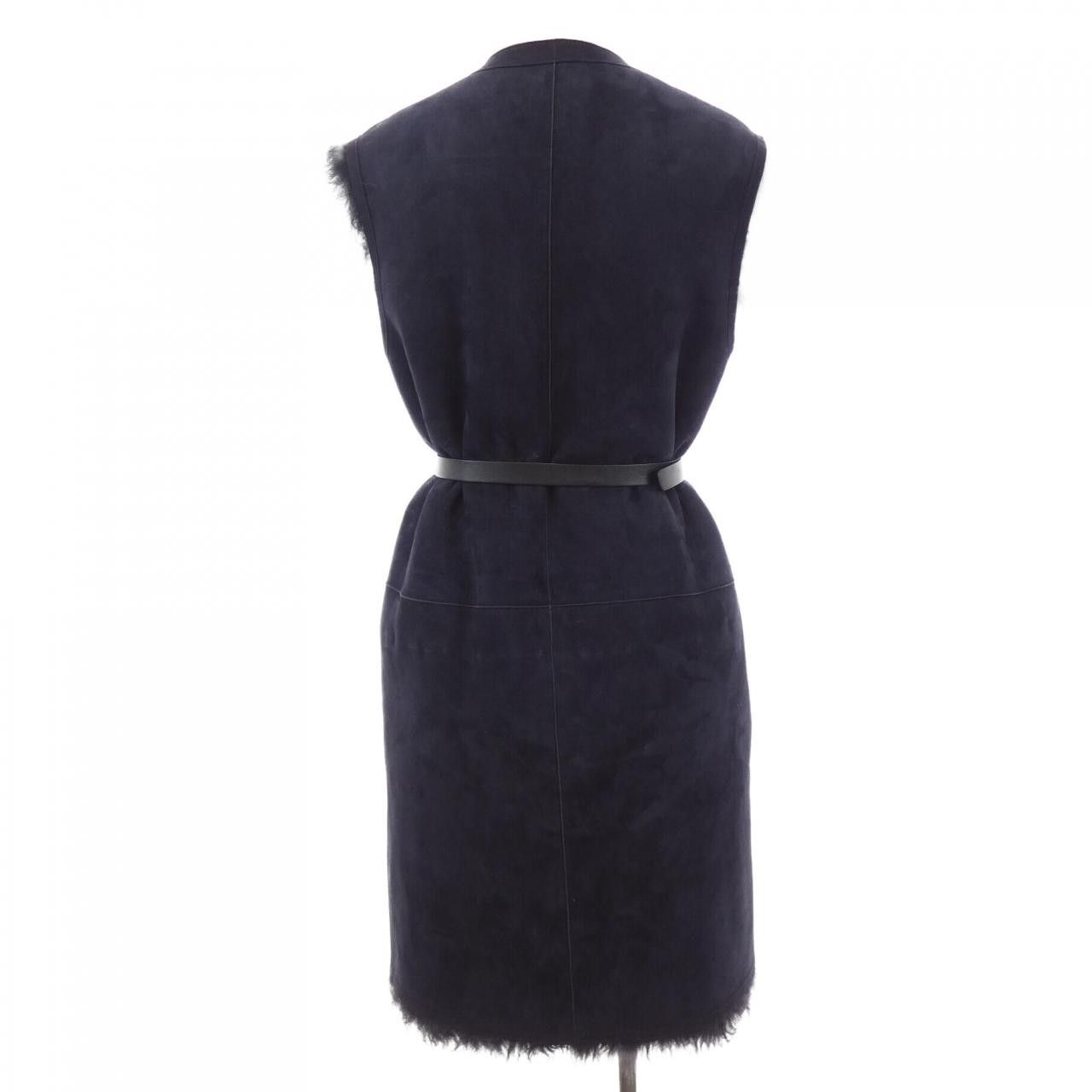 Dior Dior Christian Dior Shearling Long Vest Fur Outerwear 048G02AL835 DUTY FREE for USA Size ONE SIZE - 9 Thumbnail