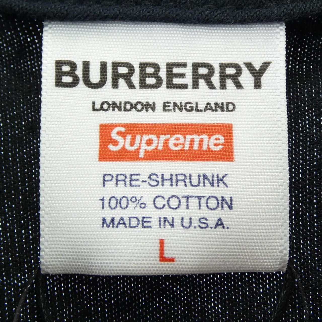 Supreme Supreme Supreme Burberry Box Logo Cotton T Shirt Textile T-Shirts BURBERRYBOXLOGO DUTY FREE for USA Size ONE SIZE - 3 Thumbnail