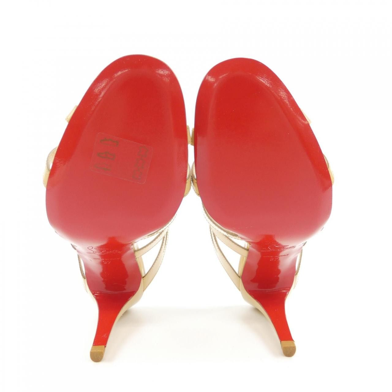 Christian Louboutin Christian Louboutin Christian Louboutin Leather Sandals Leather Shoes 1100315 DUTY FREE for USA Size ONE SIZE - 4 Thumbnail