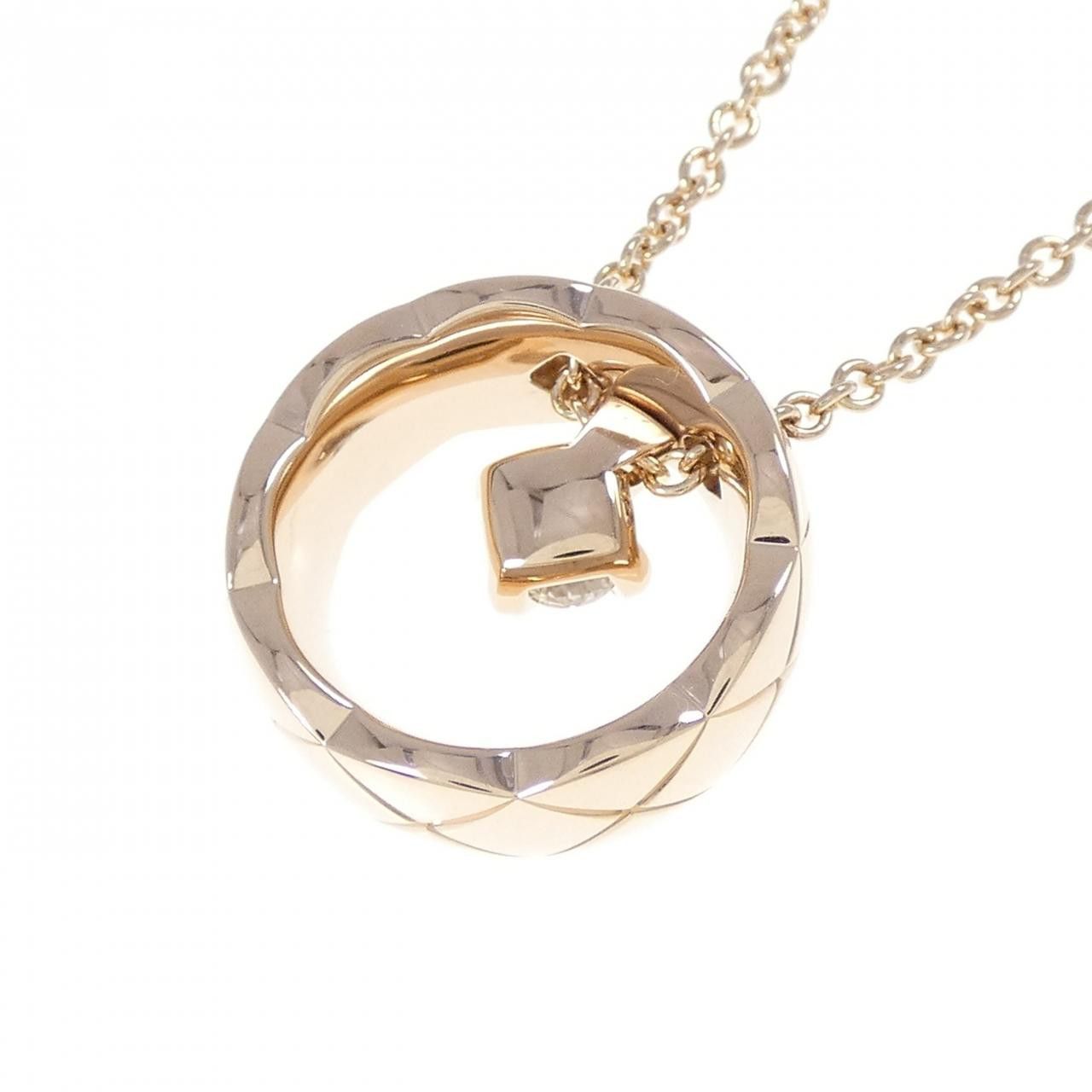 Chanel Chanel Chanel Coco Crush 750 Pink Gold Diamond Necklace Precious Metal Necklace J13215 DUTY FREE for USA Size ONE SIZE - 4 Thumbnail
