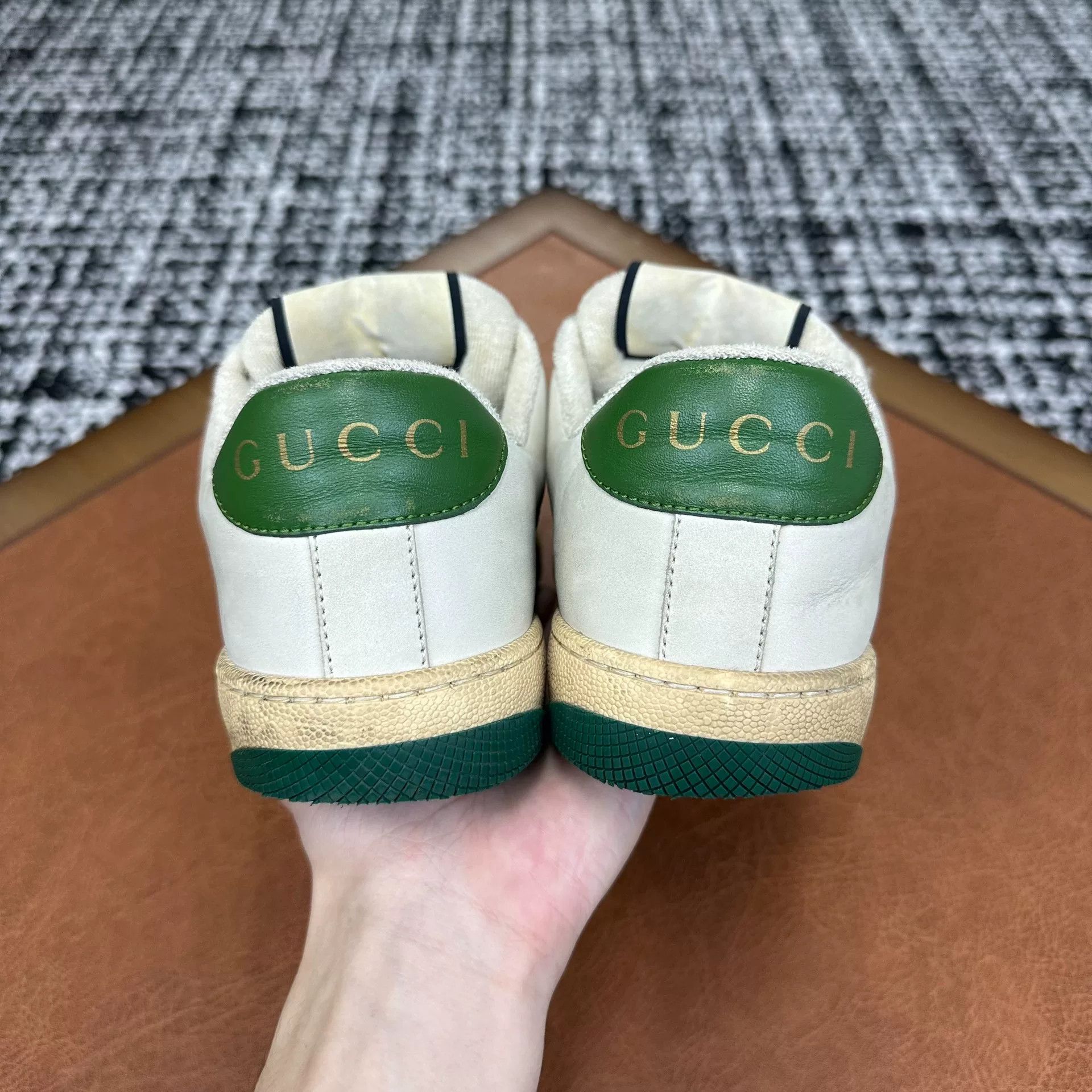 Gucci Gucci Canvas Green Lowtop Sneakers it_36 Women Size US 6 / IT 36 - 4 Thumbnail