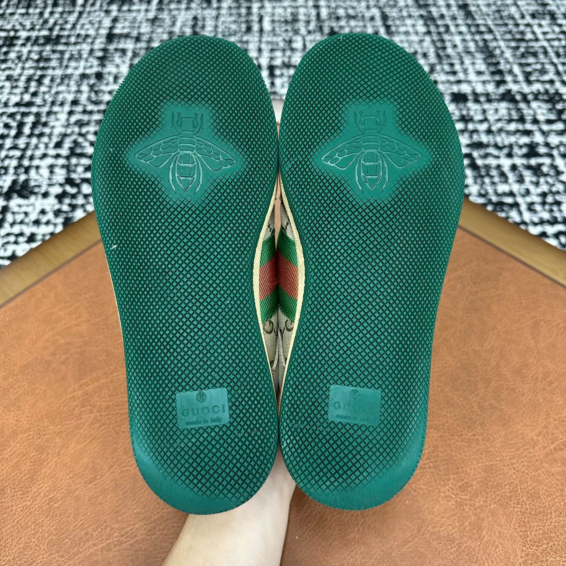 Gucci Gucci Canvas Green Lowtop Sneakers it_36 Women Size US 6 / IT 36 - 7 Thumbnail