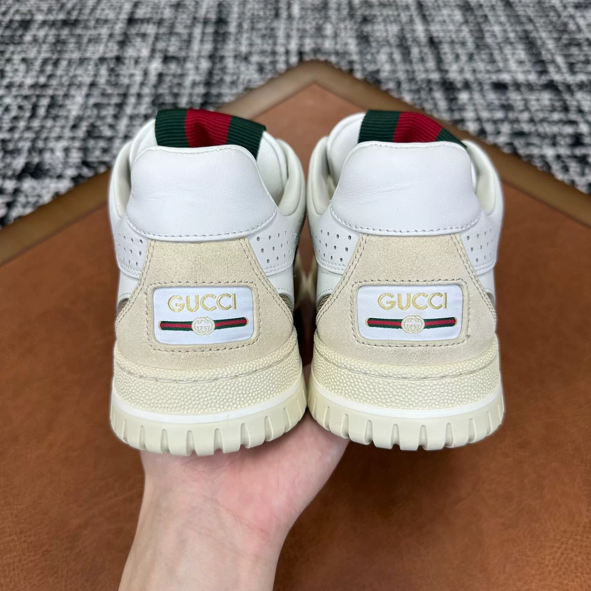 Gucci Gucci Leather White Lowtop Sneakers it_36-5 Women Size US 6.5 / IT 36.5 - 4 Thumbnail