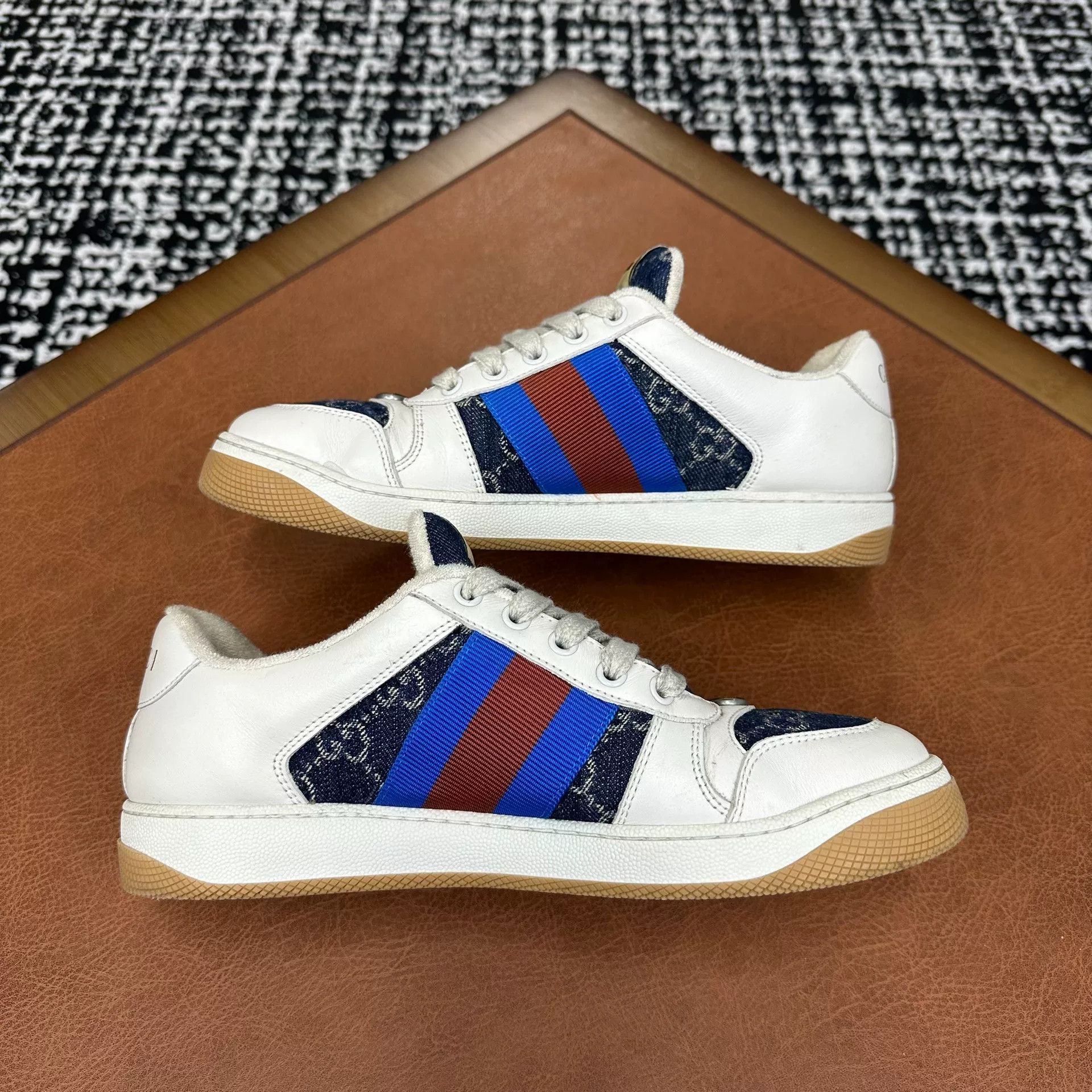 Gucci Gucci Denim Blue Lowtop Sneakers 6 Men Size US 6 / EU 39 - 6 Thumbnail